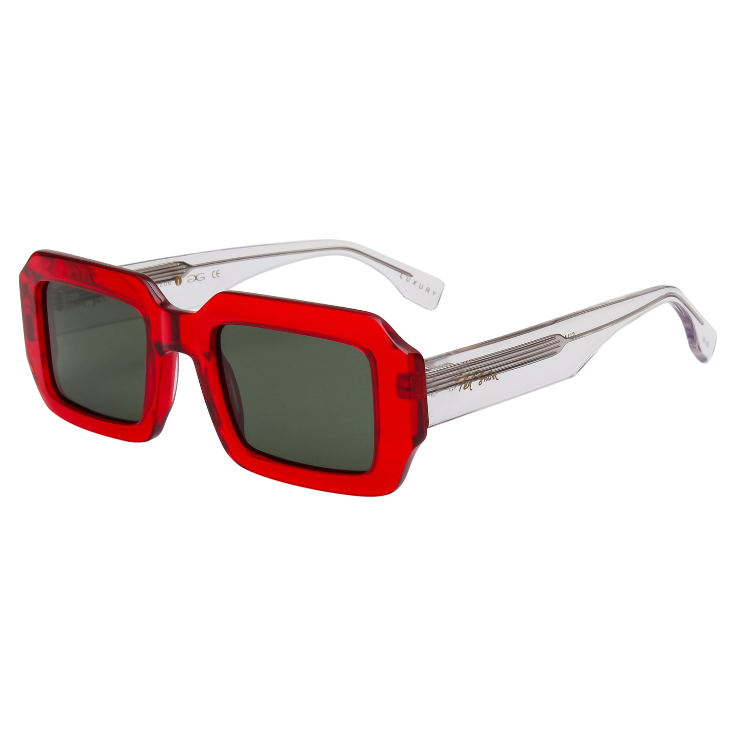 SUN-SHAFT 2.0 UNISEX SQUARE ACETATE SUNGLASSES WITH POLARIZED LENS BY TED SMITH (IN 6 COLORS)