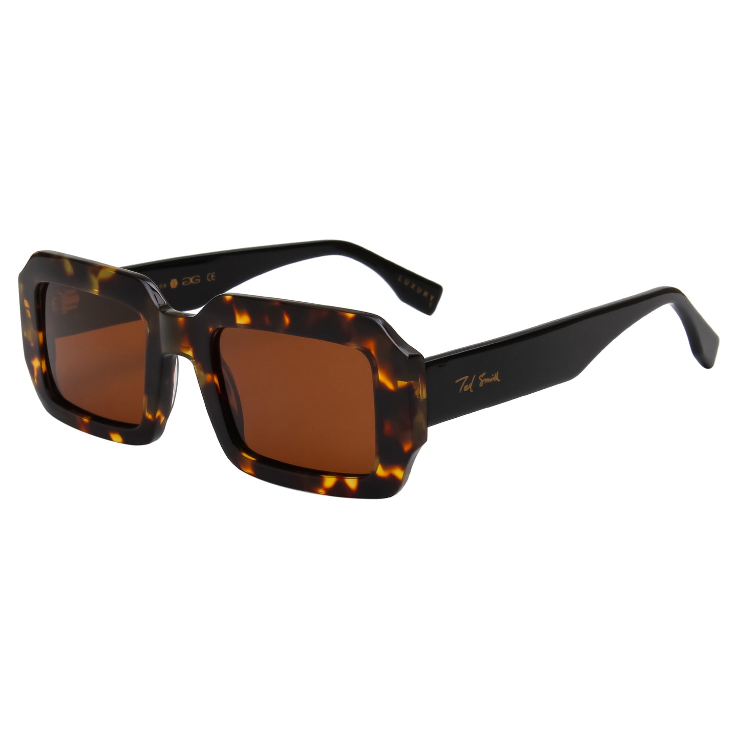 SUN-SHAFT 2.0 UNISEX SQUARE ACETATE SUNGLASSES WITH POLARIZED LENS BY TED SMITH (IN 6 COLORS)