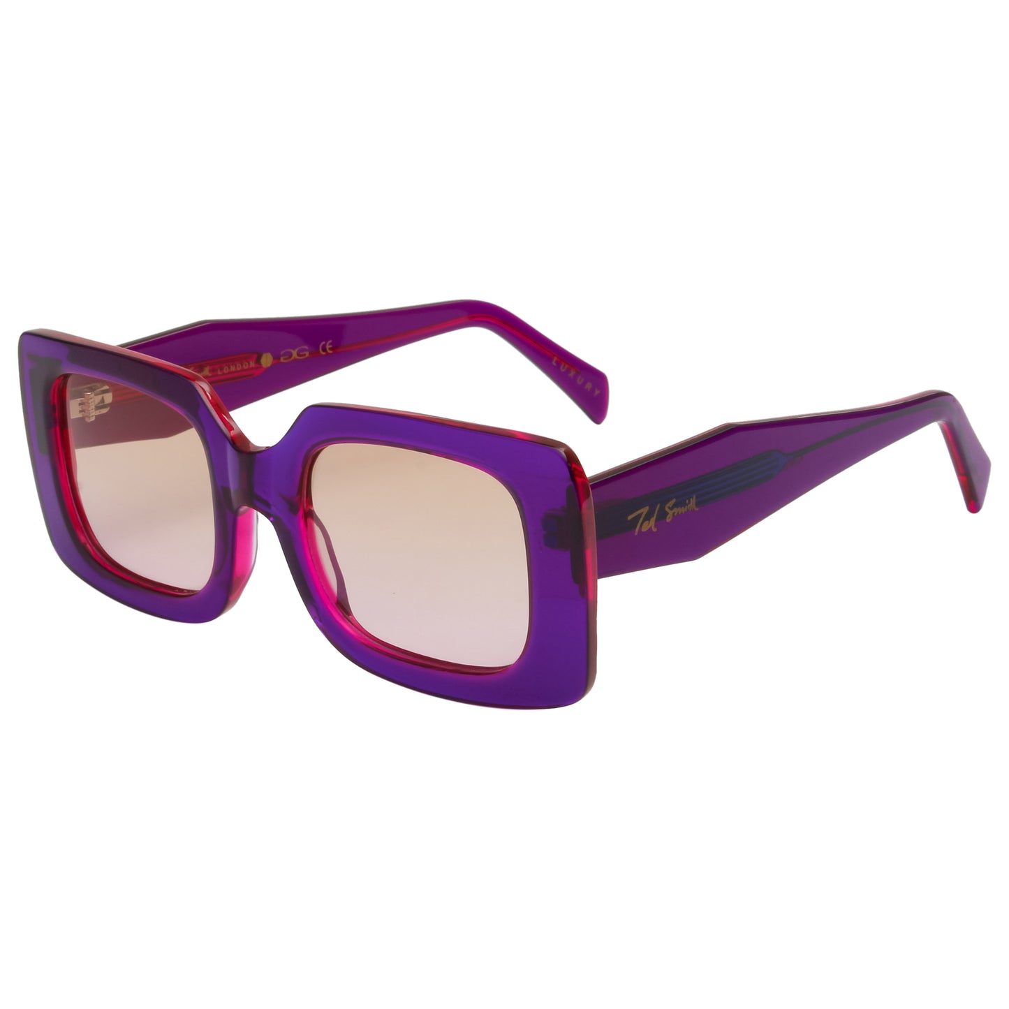 SUN-KIMMY 2.0 UNISEX SQUARE ACETATE SUNGLASSES WITH POLARIZED LENS BY TED SMITH (IN 6 COLORS)