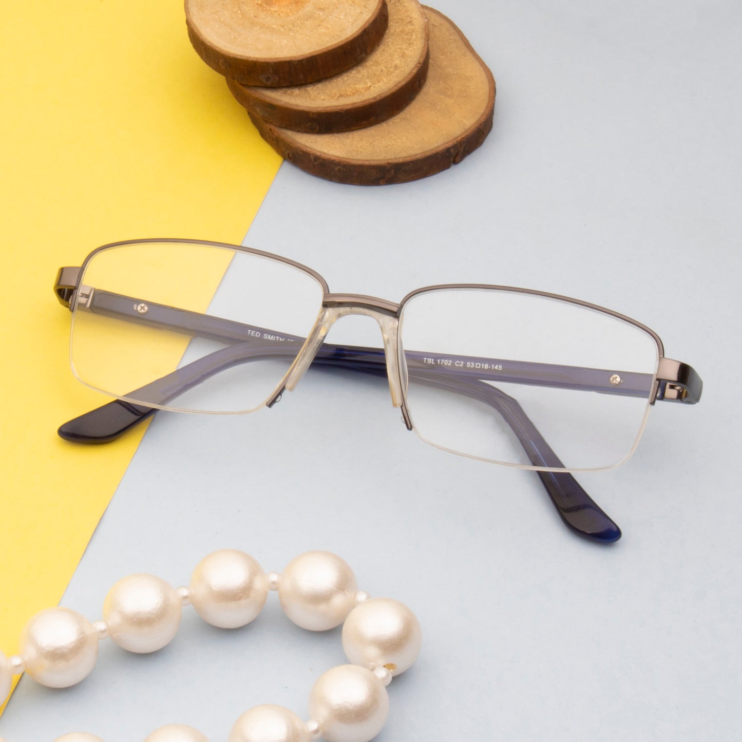 CHRIS1 UNISEX TITANIUM RECTANGLE FRAMES (IN 4 COLORS)