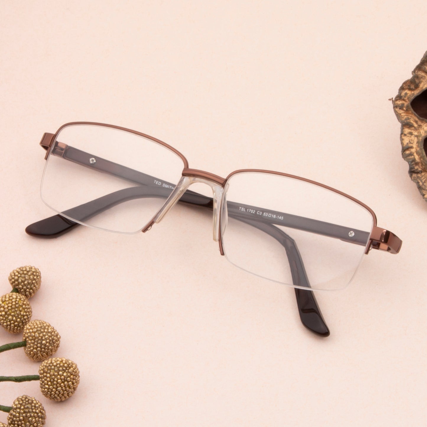 CHRIS1 UNISEX TITANIUM RECTANGLE FRAMES (IN 4 COLORS)