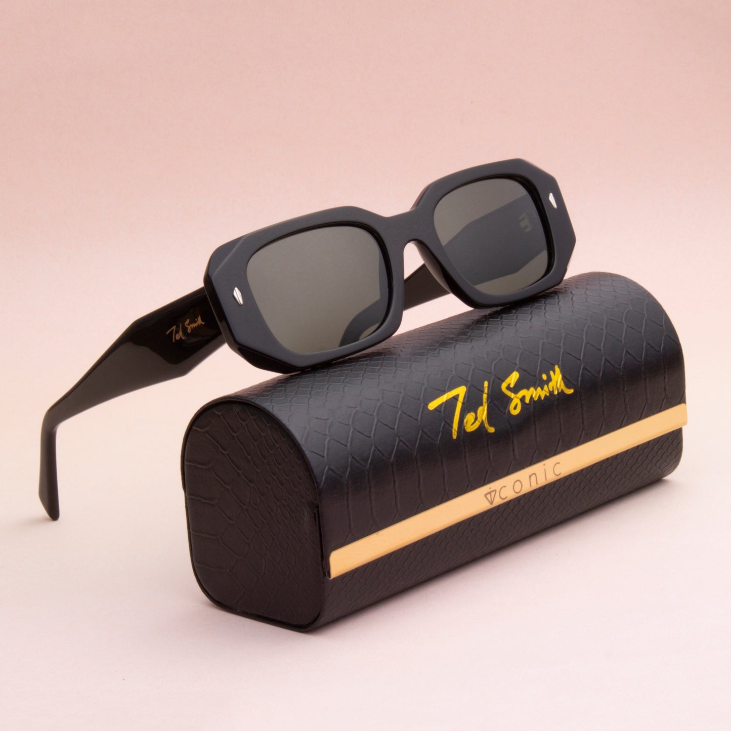 SUN-DALIA 2.0 UNISEX SQUARE ACETATE SUNGLASSES WITH POLARIZED LENS BY TED SMITH (IN 5 COLORS)