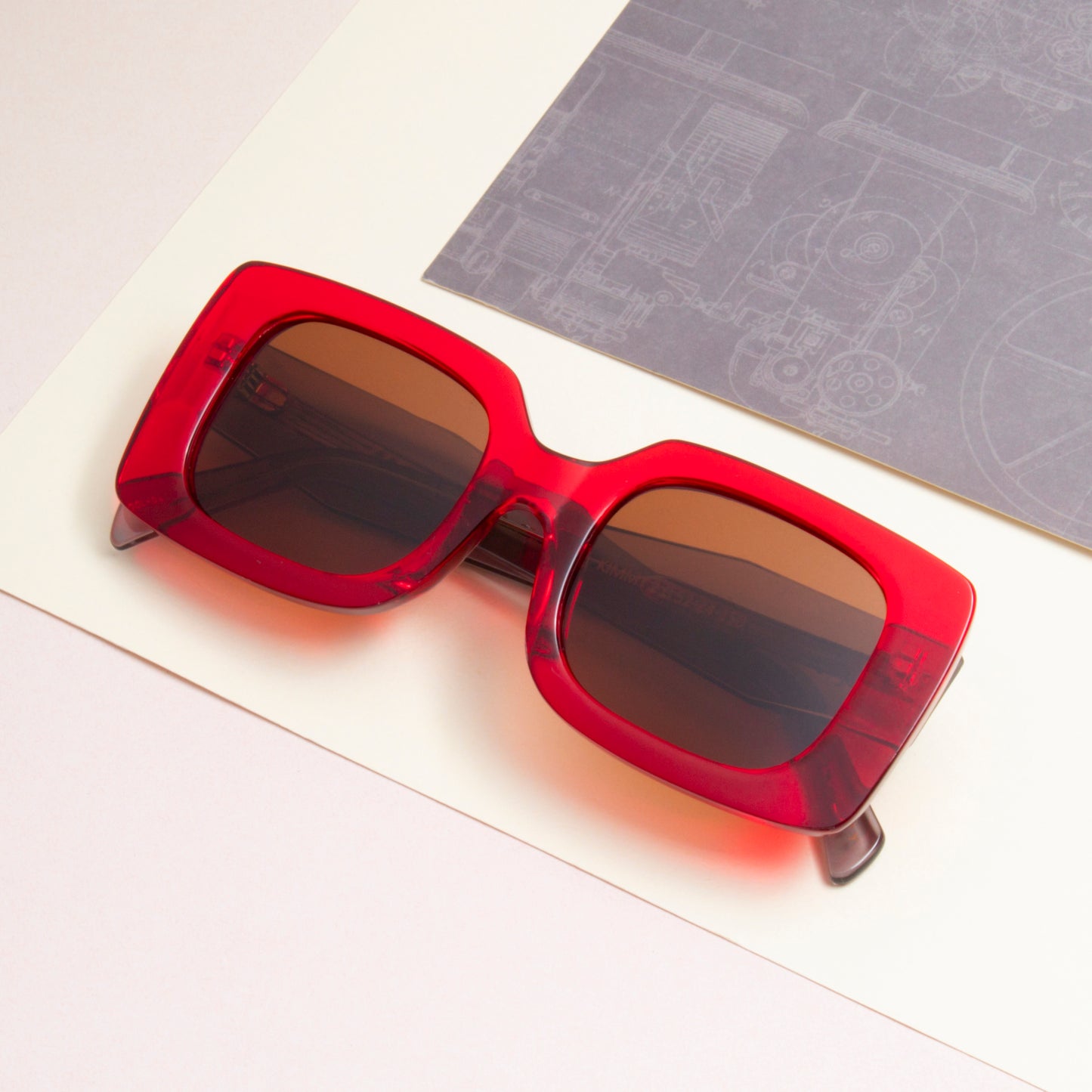 SUN-KIMMY 2.0 UNISEX SQUARE ACETATE SUNGLASSES WITH POLARIZED LENS BY TED SMITH (IN 6 COLORS)