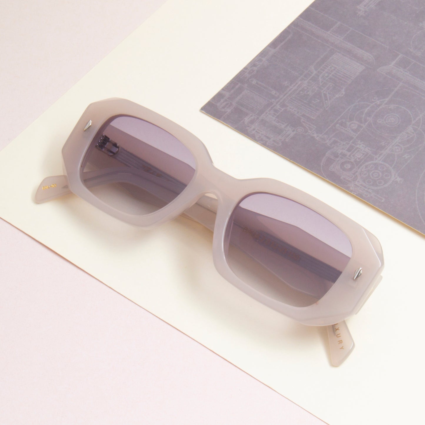 SUN-DALIA 2.0 UNISEX SQUARE ACETATE SUNGLASSES WITH POLARIZED LENS BY TED SMITH (IN 5 COLORS)