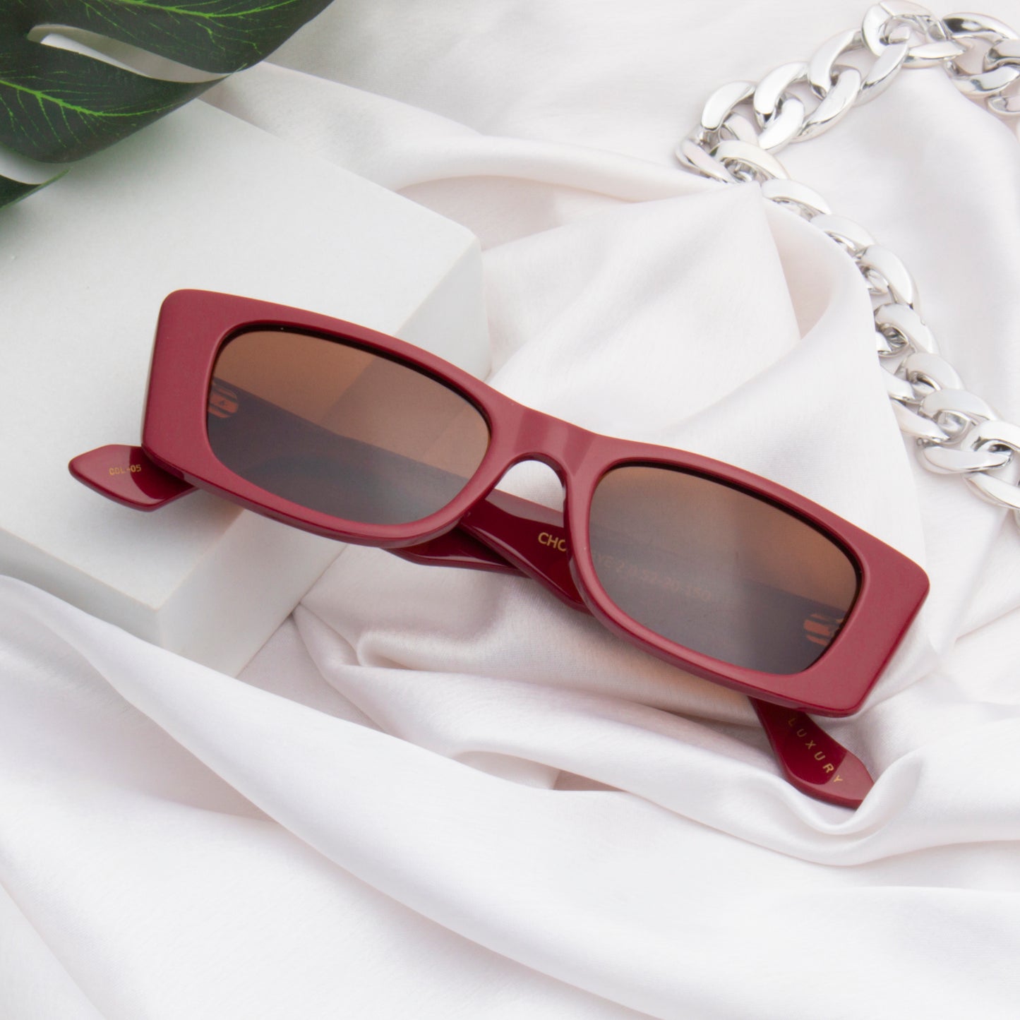 SUN-CHOCOEYE 2.0 UNISEX RECTANGLE ACETATE SUNGLASSES WITH POLARIZED LENS BY TED SMITH (IN 6 COLORS)