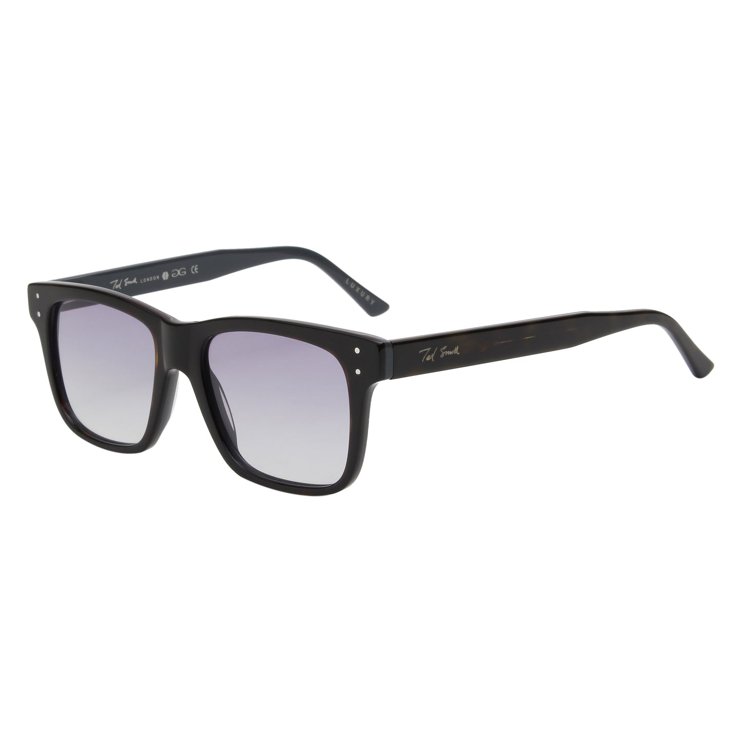 SUN-HESTON UNISEX SQUARE ACETATE SUNGLASSES WITH POLARIZED LENS BY TED SMITH (IN 5 COLORS)