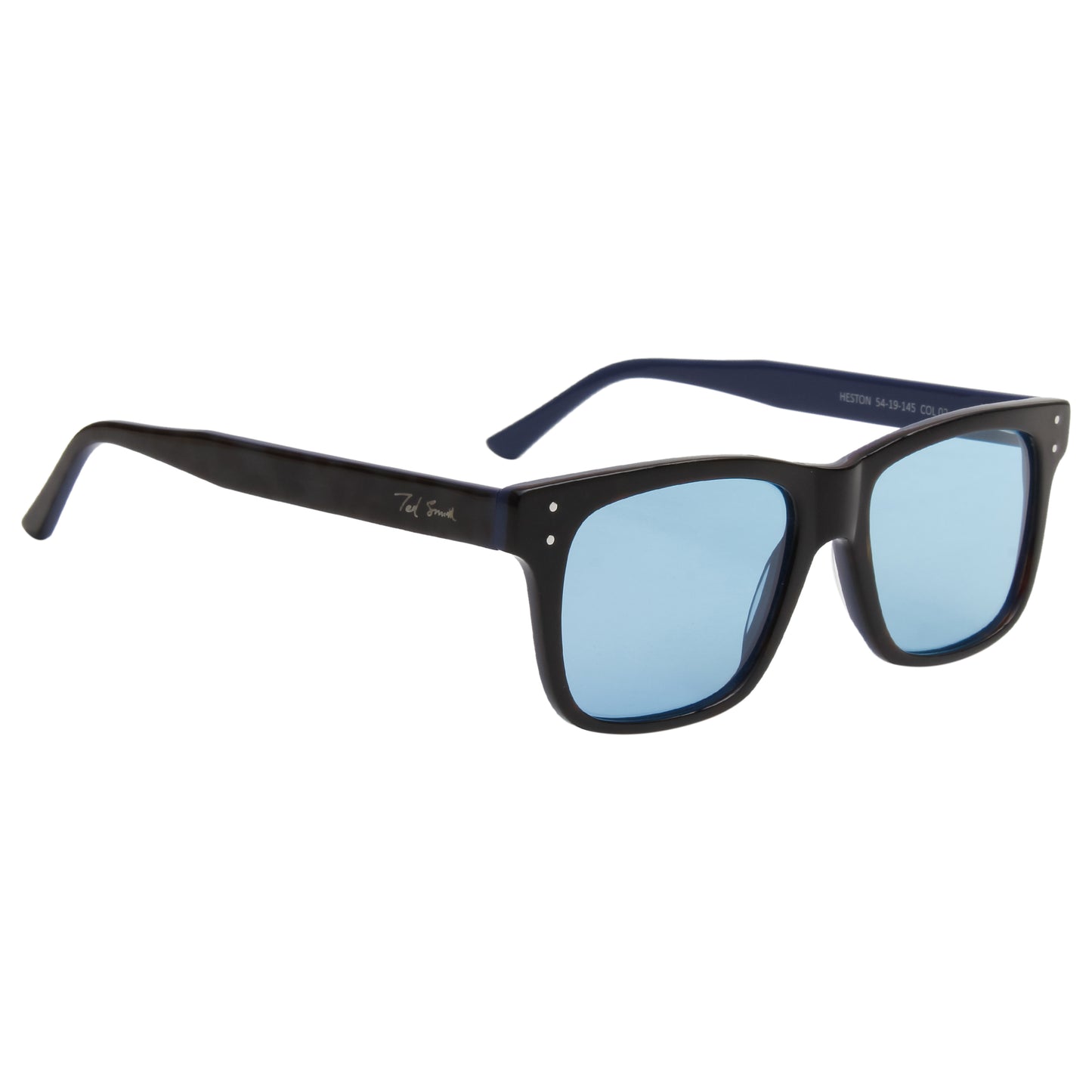SUN-HESTON UNISEX SQUARE ACETATE SUNGLASSES WITH POLARIZED LENS BY TED SMITH (IN 5 COLORS)