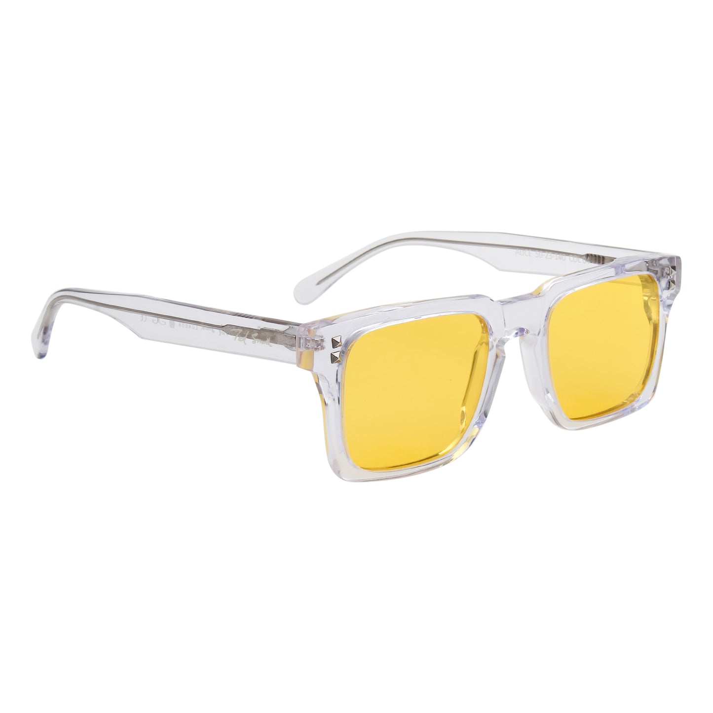 SUN-ALICE UNISEX SQUARE ACETATE SUNGLASSES WITH POLARIZED LENS BY TED SMITH (IN 4 COLORS)