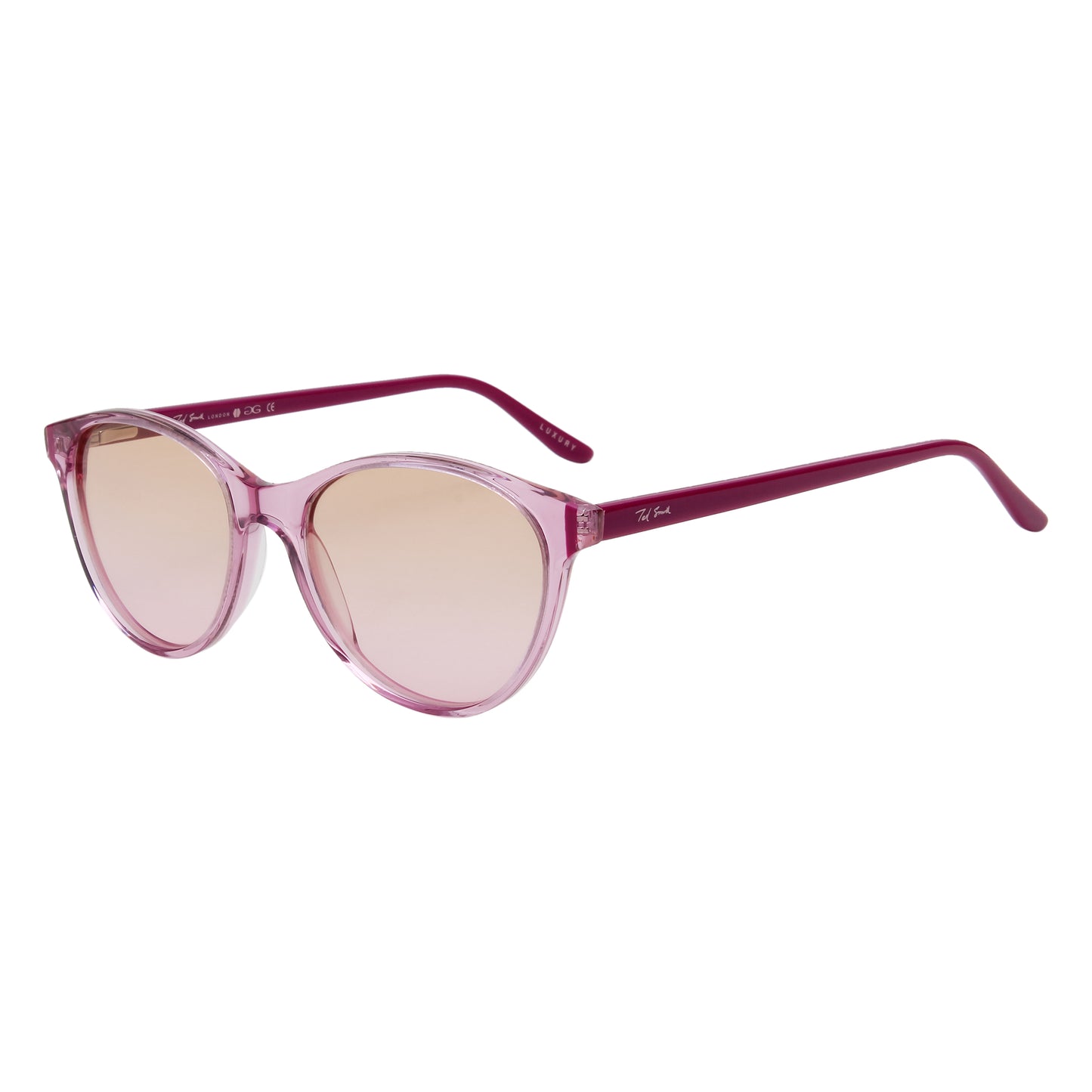 SUN-SCARLET WOMEN CAT EYE ACETATE SUNGLASSES WITH POLARIZED LENS BY TED SMITH (IN 6 COLORS)