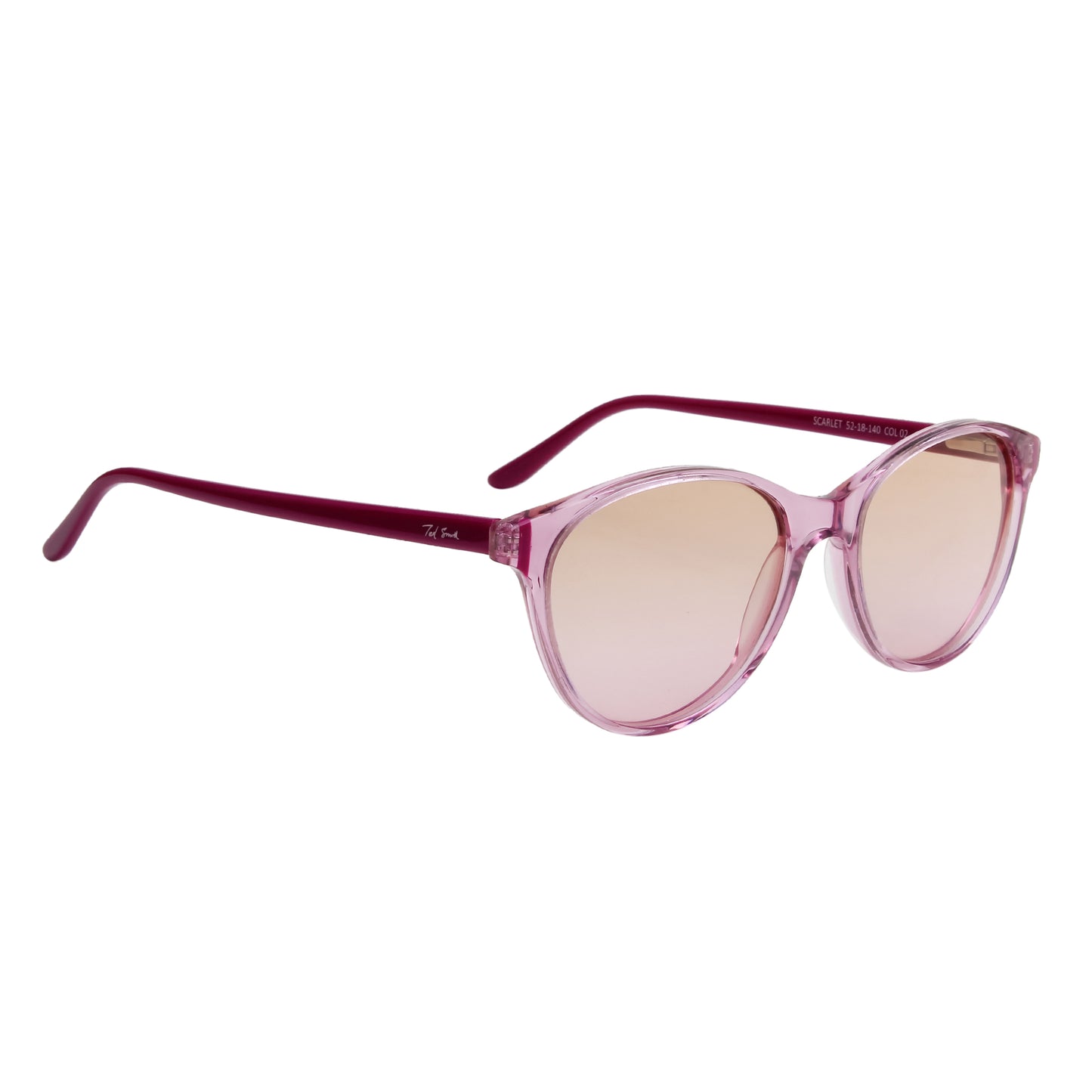 SUN-SCARLET WOMEN CAT EYE ACETATE SUNGLASSES WITH POLARIZED LENS BY TED SMITH (IN 6 COLORS)