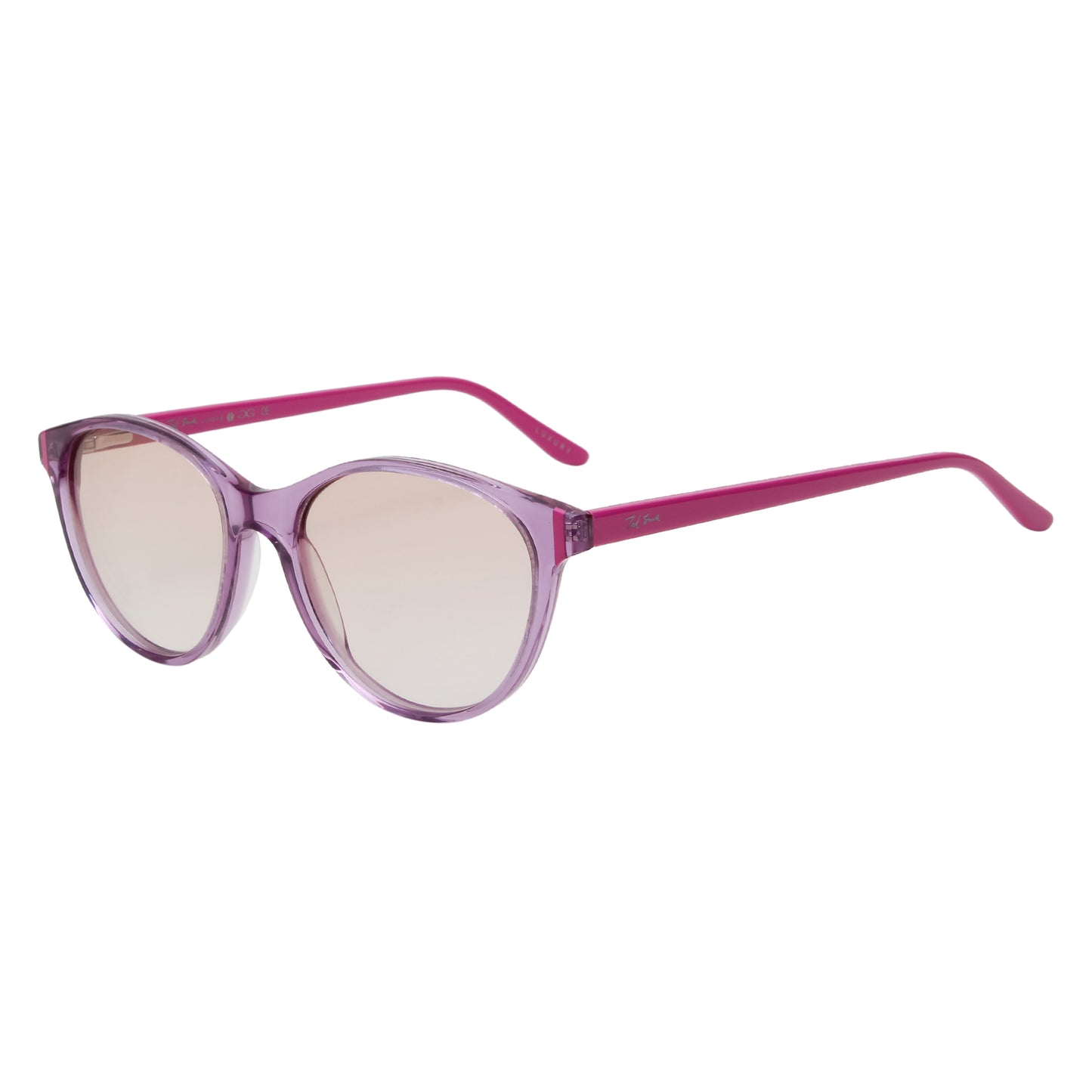 SUN-SCARLET WOMEN CAT EYE ACETATE SUNGLASSES WITH POLARIZED LENS BY TED SMITH (IN 6 COLORS)