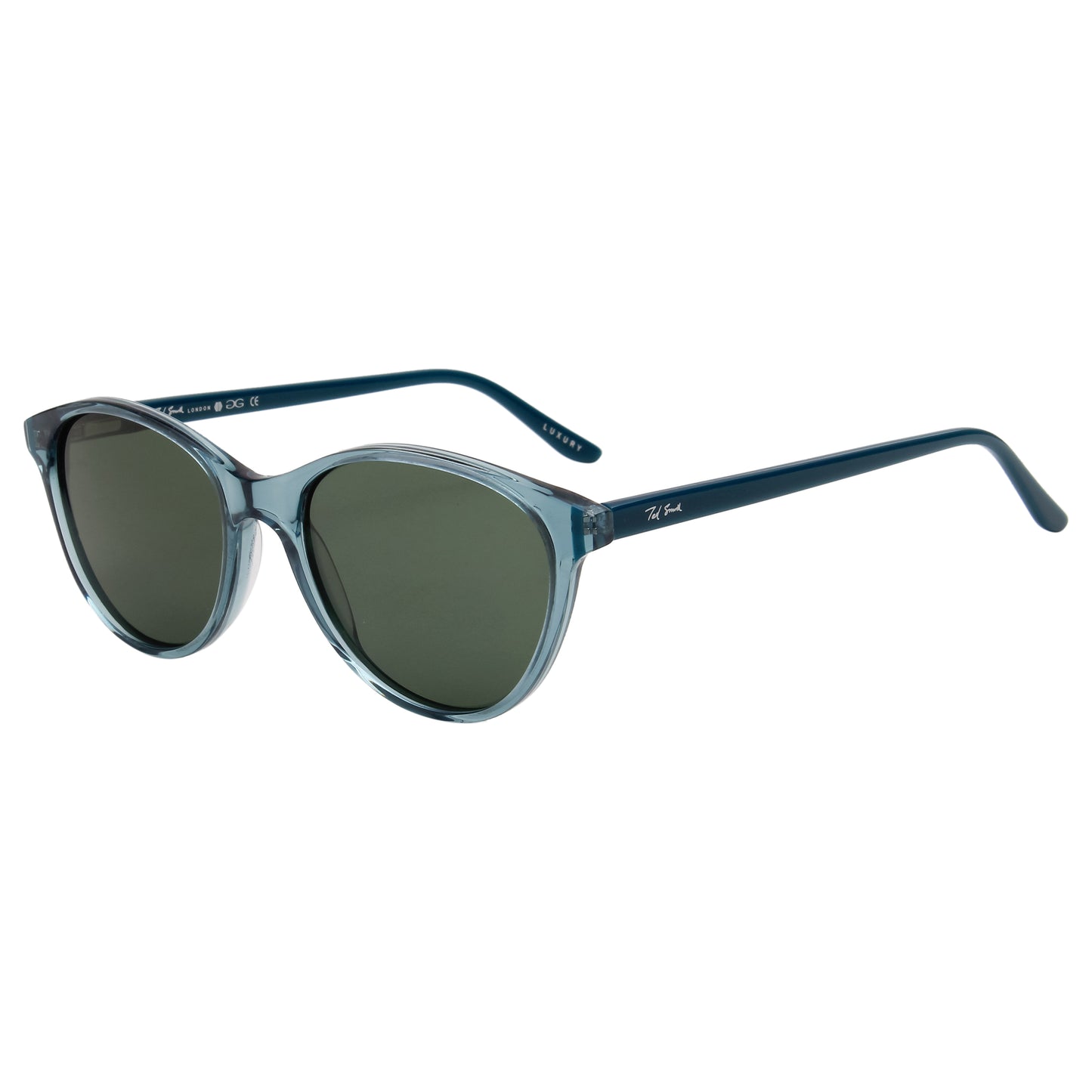 SUN-SCARLET WOMEN CAT EYE ACETATE SUNGLASSES WITH POLARIZED LENS BY TED SMITH (IN 6 COLORS)