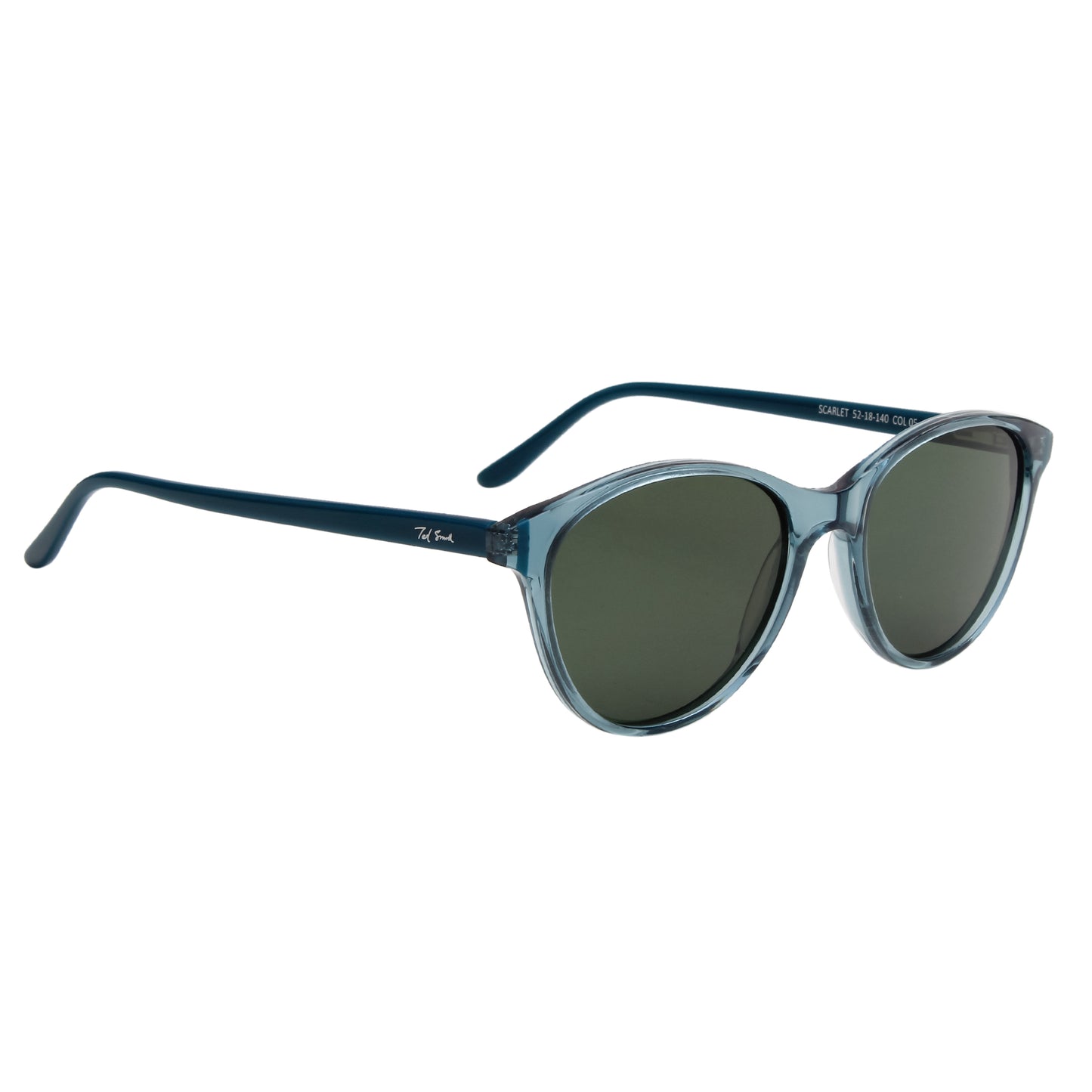 SUN-SCARLET WOMEN CAT EYE ACETATE SUNGLASSES WITH POLARIZED LENS BY TED SMITH (IN 6 COLORS)