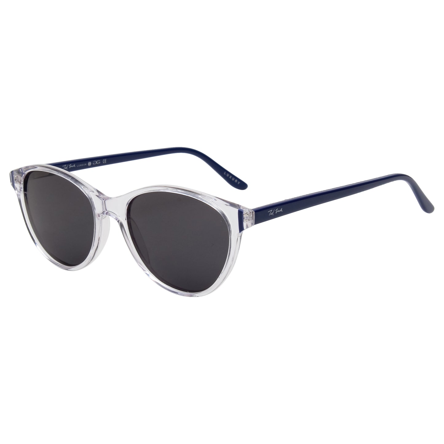 SUN-SCARLET WOMEN CAT EYE ACETATE SUNGLASSES WITH POLARIZED LENS BY TED SMITH (IN 6 COLORS)