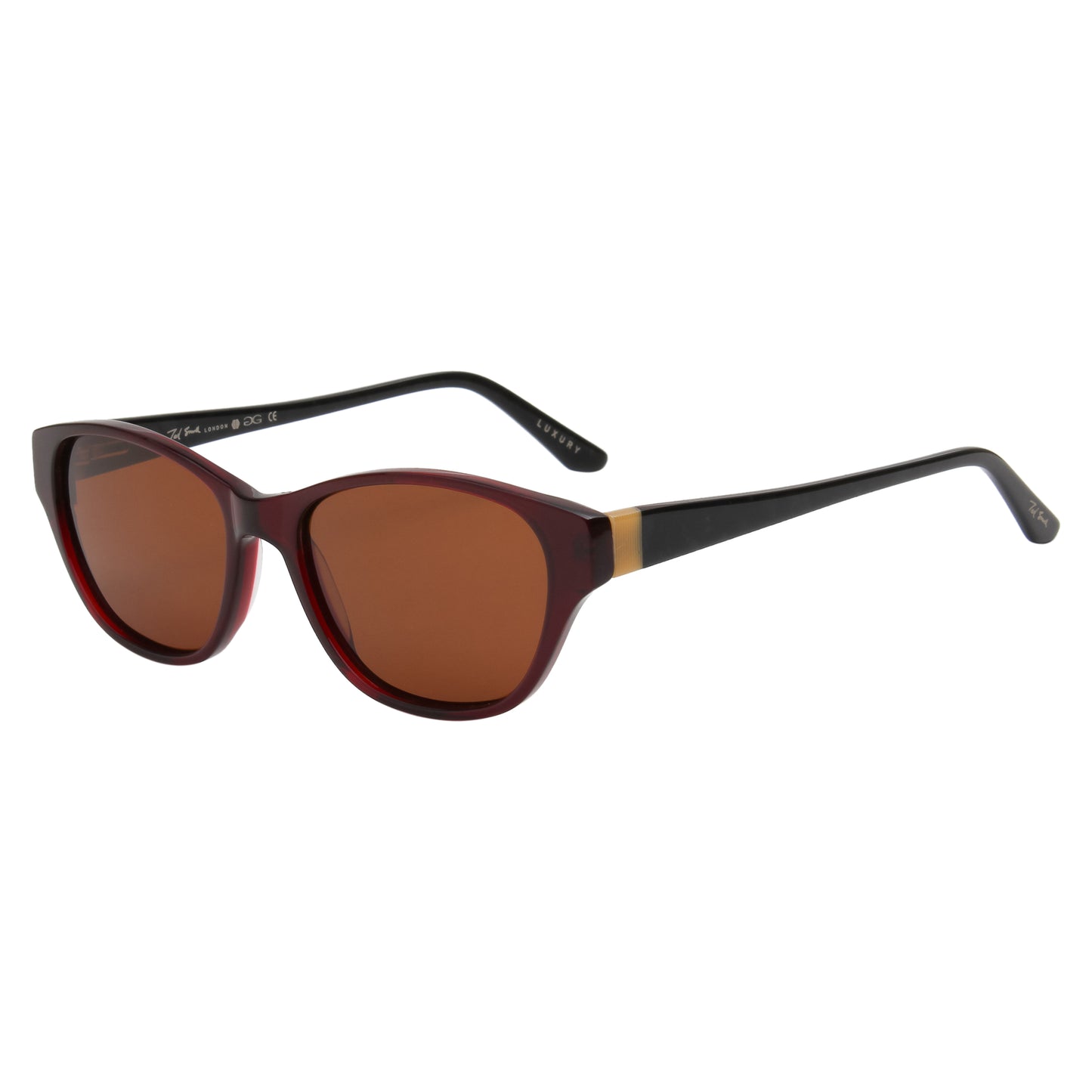 SUN-KRISTEN WOMEN CAT EYE ACETATE SUNGLASSES WITH POLARIZED LENS BY TED SMITH (IN 6 COLORS)