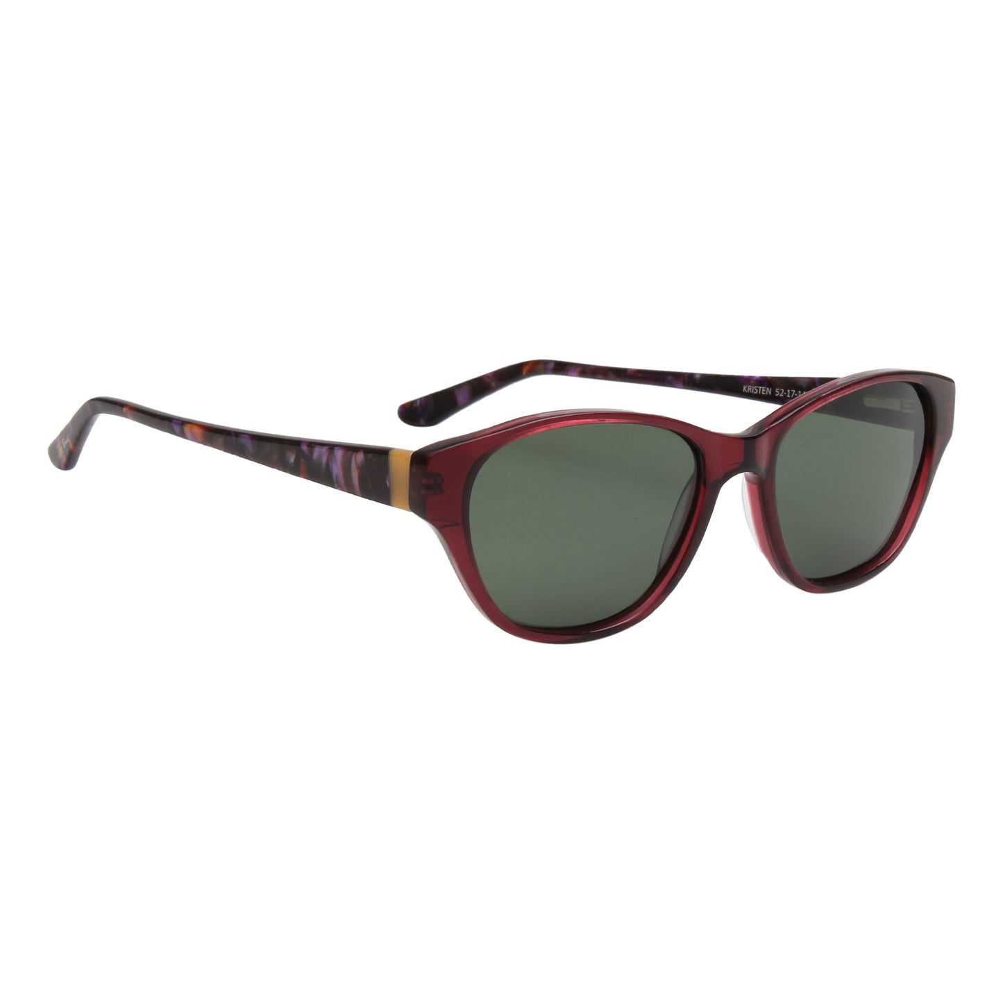 SUN-KRISTEN WOMEN CAT EYE ACETATE SUNGLASSES WITH POLARIZED LENS BY TED SMITH (IN 6 COLORS)