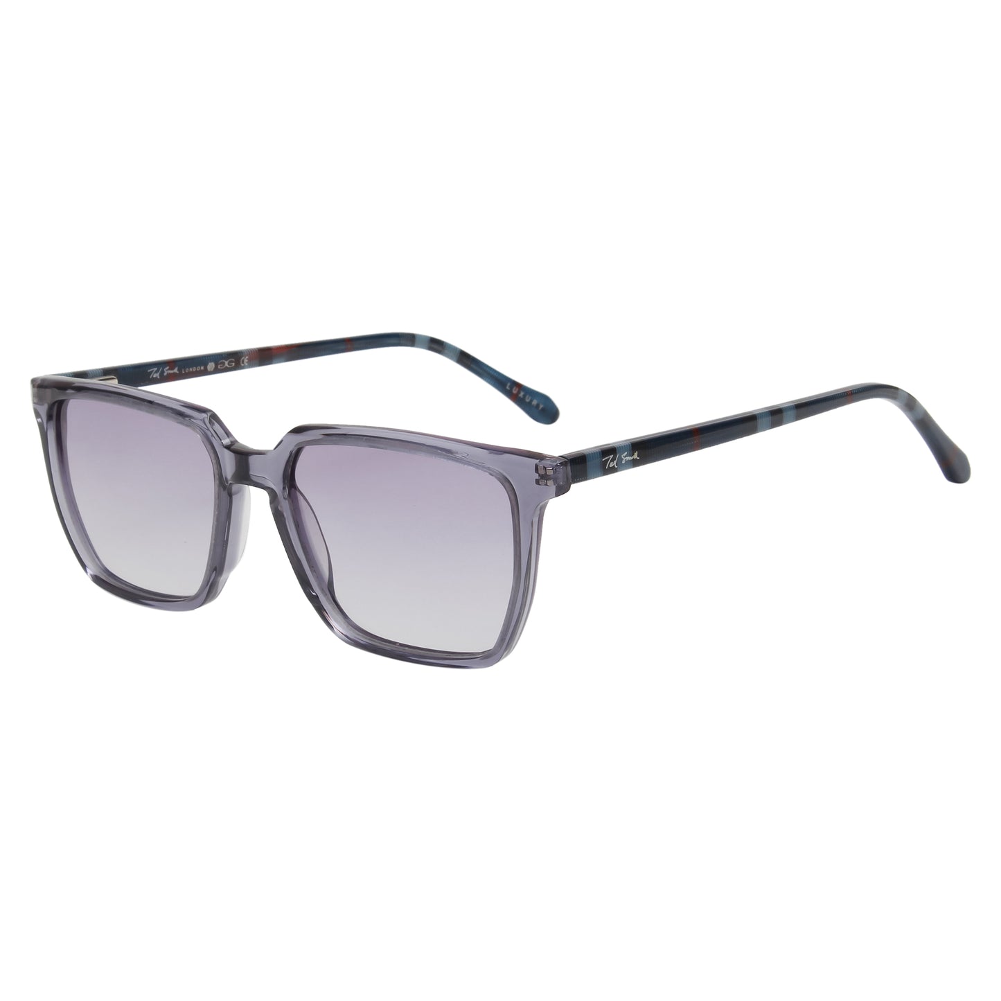 SUN-HARVEY UNISEX WAYFARER ACETATE SUNGLASSES WITH POLARIZED LENS BY TED SMITH (IN 6 COLORS)