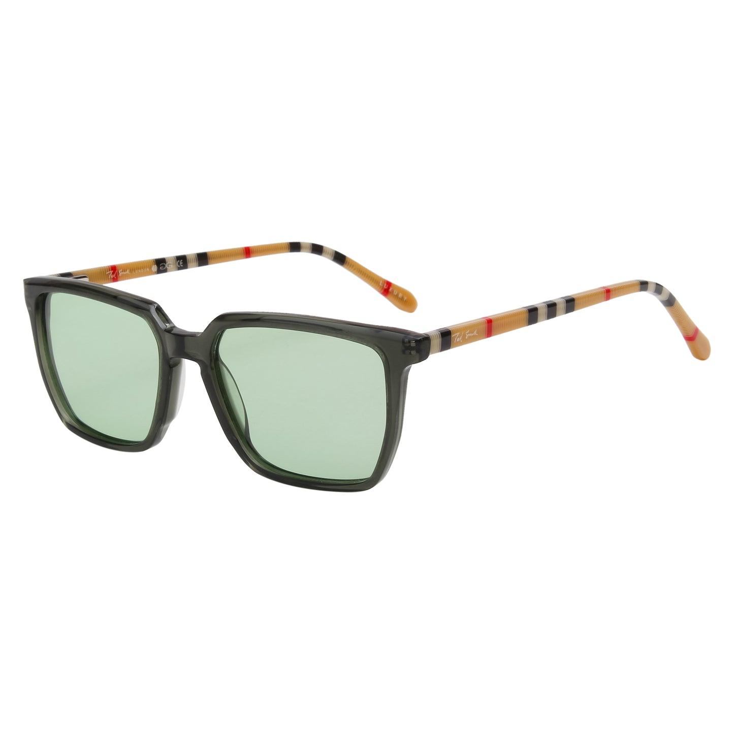 SUN-HARVEY UNISEX WAYFARER ACETATE SUNGLASSES WITH POLARIZED LENS BY TED SMITH (IN 6 COLORS)