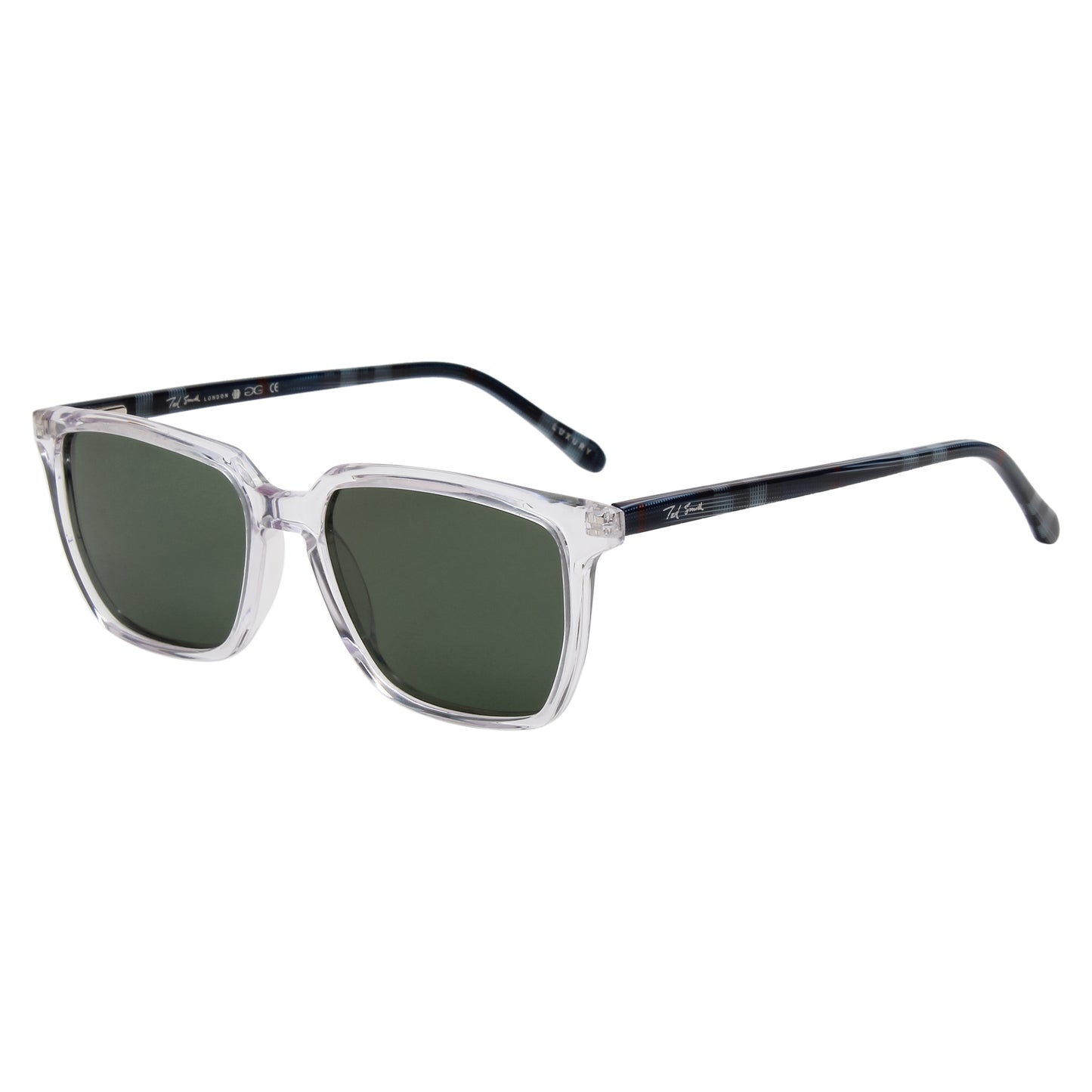 SUN-HARVEY UNISEX WAYFARER ACETATE SUNGLASSES WITH POLARIZED LENS BY TED SMITH (IN 6 COLORS)