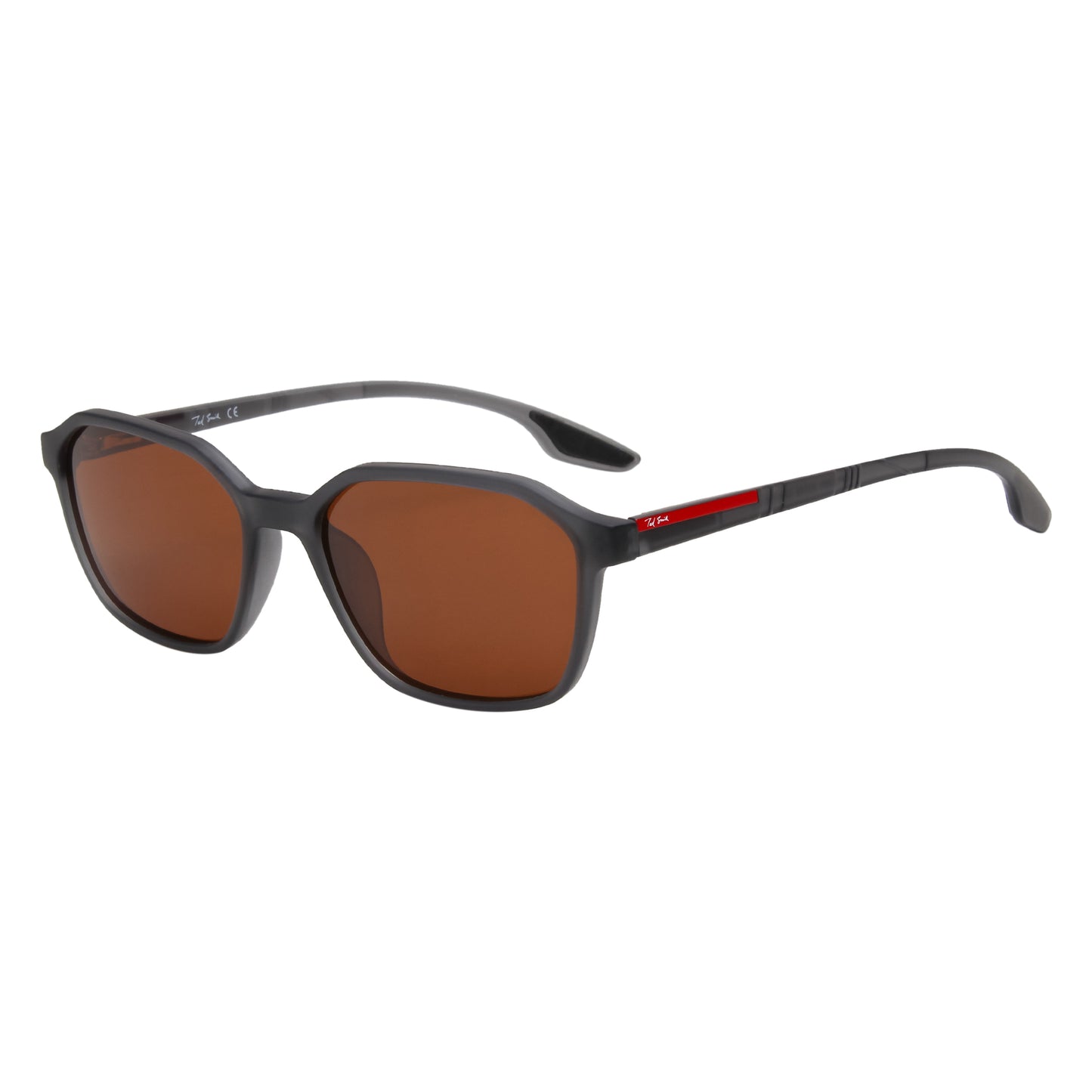 SUN-GRIFFITH UNISEX RECTANGULAR TR90 SUNGLASSES WITH POLARIZED LENS BY TED SMITH (IN 4 COLORS)