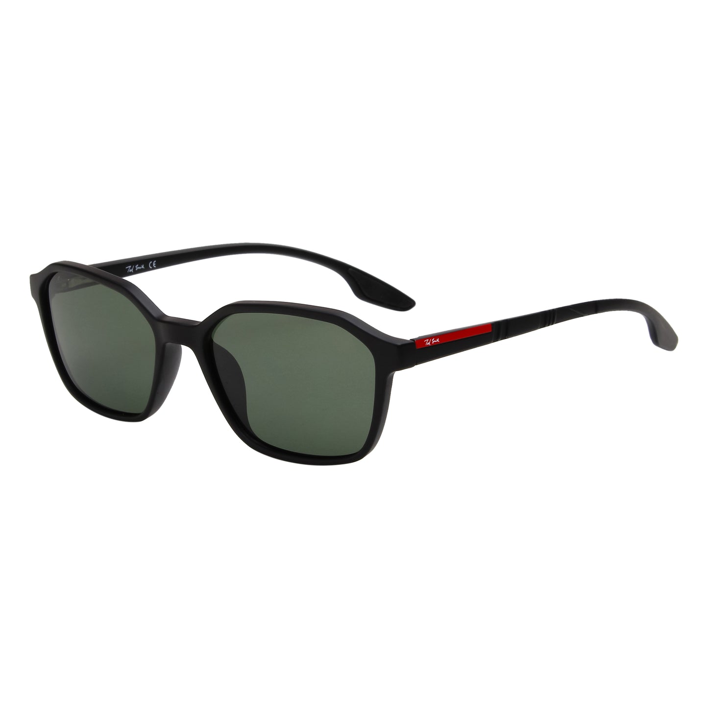 SUN-GRIFFITH UNISEX RECTANGULAR TR90 SUNGLASSES WITH POLARIZED LENS BY TED SMITH (IN 4 COLORS)