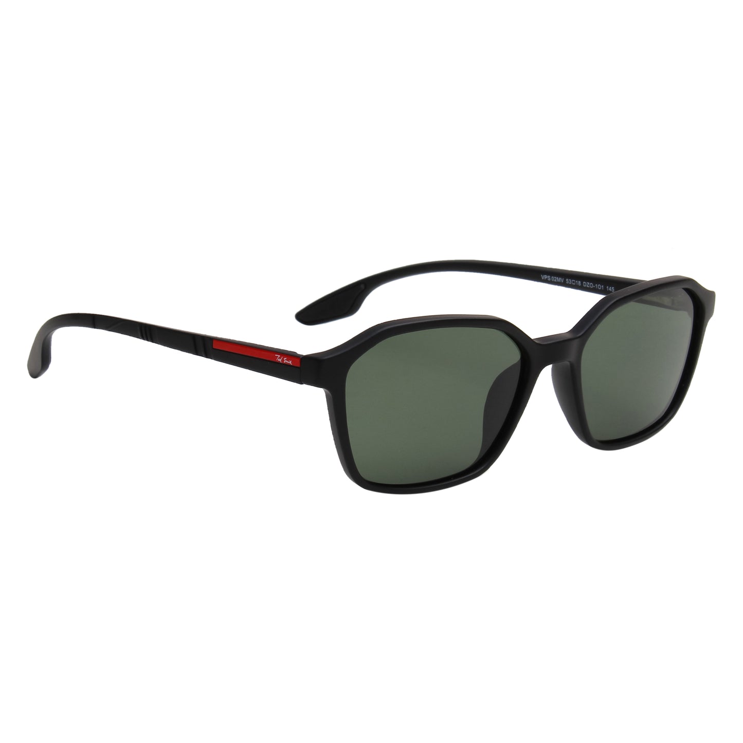 SUN-GRIFFITH UNISEX RECTANGULAR TR90 SUNGLASSES WITH POLARIZED LENS BY TED SMITH (IN 4 COLORS)