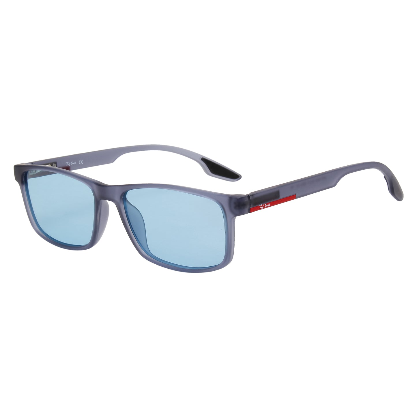 SUN-GYM-X UNISEX RECTANGULAR TR90 SUNGLASSES WITH POLARIZED LENS BY TED SMITH (IN 4 COLORS)