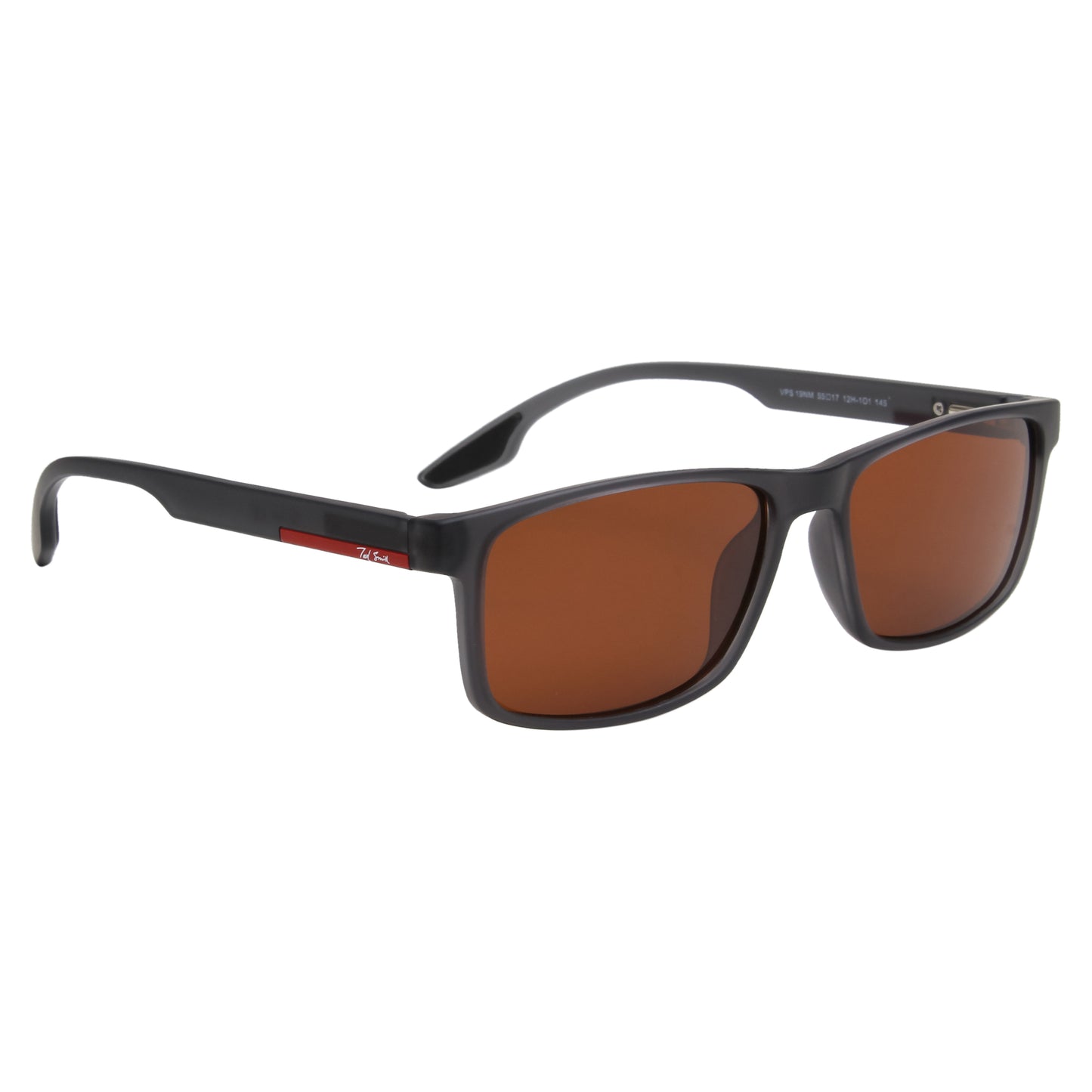 SUN-GYM-X UNISEX RECTANGULAR TR90 SUNGLASSES WITH POLARIZED LENS BY TED SMITH (IN 4 COLORS)
