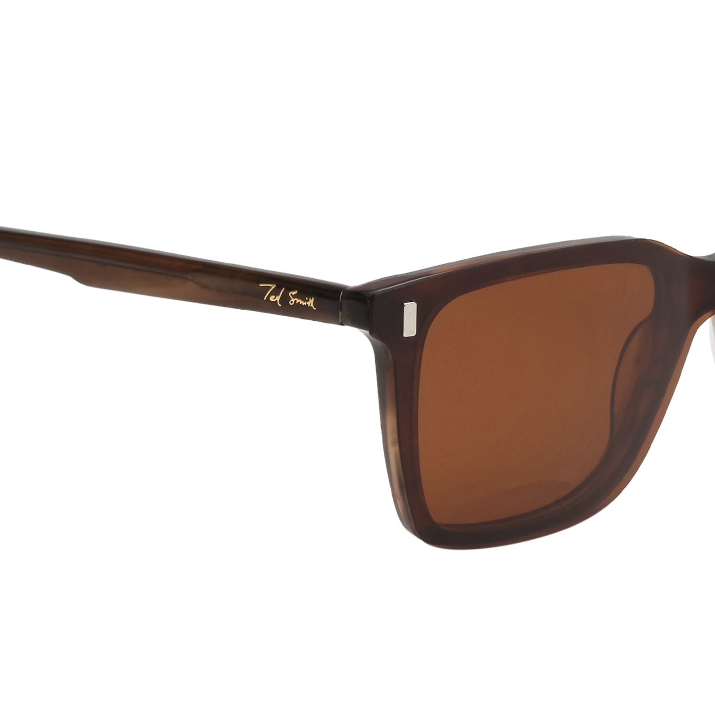 ALEC UNISEX WAYFARER ACETATE CLIPON SUNGLASSES WITH POLARIZED LENS BY TED SMITH (IN 3 COLORS)