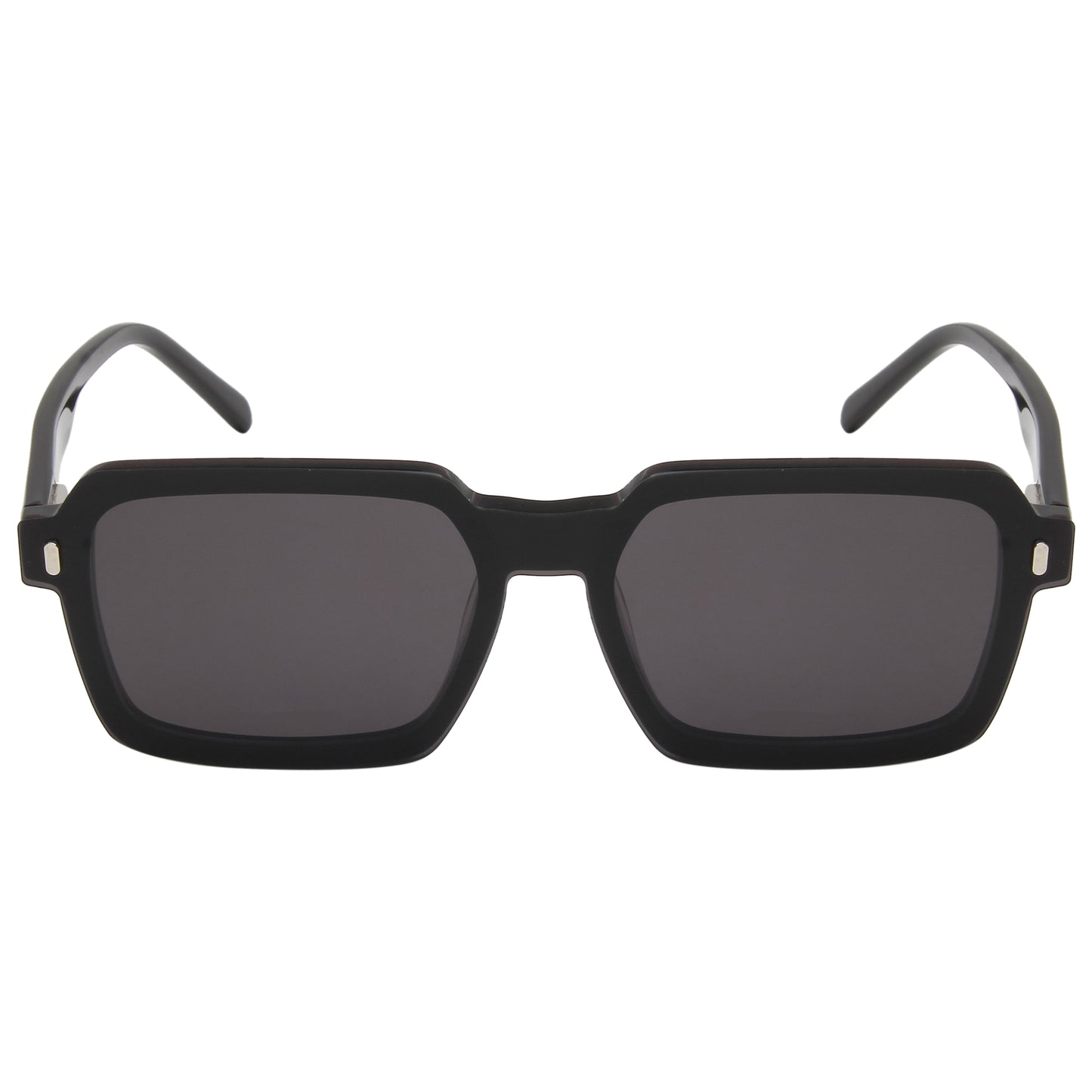 ENRIQUE UNISEX SQUARE ACETATE CLIPON SUNGLASSES WITH POLARIZED LENS BY TED SMITH (IN 4 COLORS)