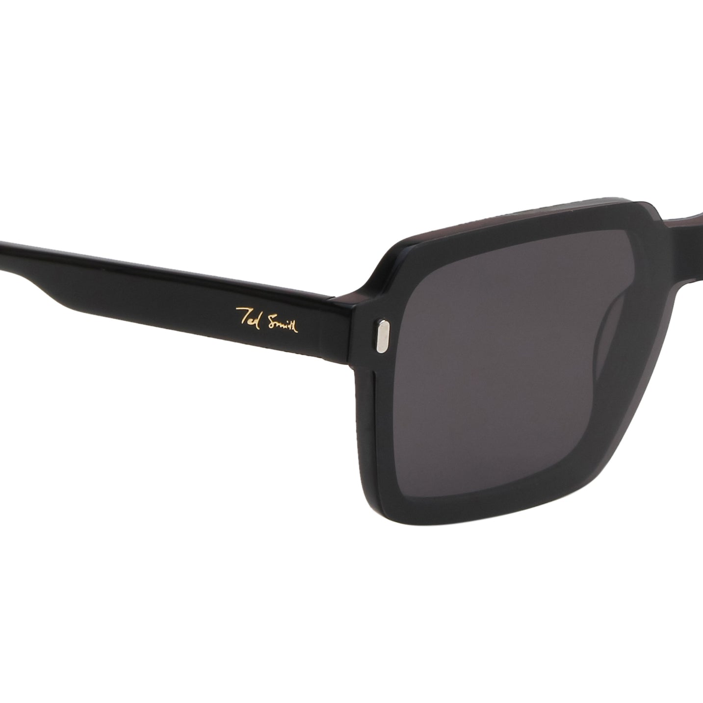 ENRIQUE UNISEX SQUARE ACETATE CLIPON SUNGLASSES WITH POLARIZED LENS BY TED SMITH (IN 4 COLORS)