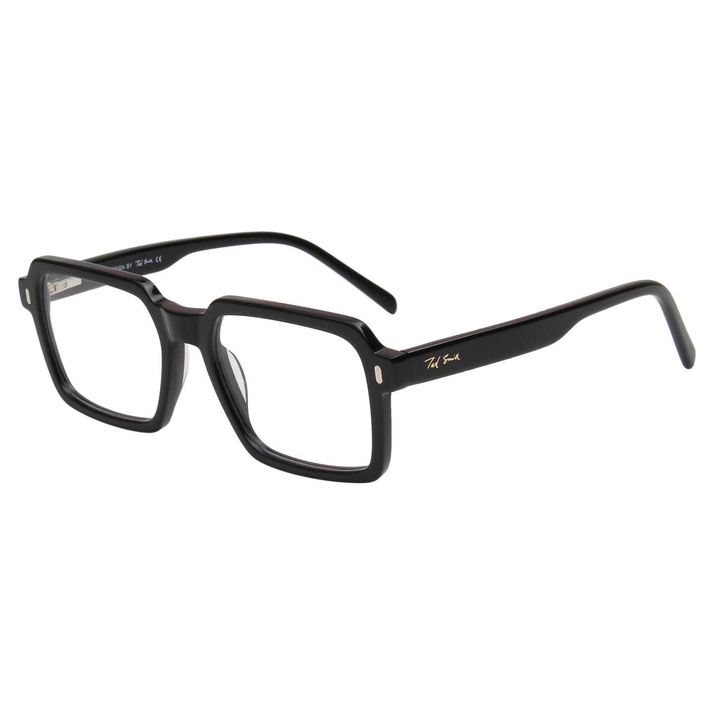 ENRIQUE UNISEX SQUARE ACETATE CLIPON SUNGLASSES WITH POLARIZED LENS BY TED SMITH (IN 4 COLORS)