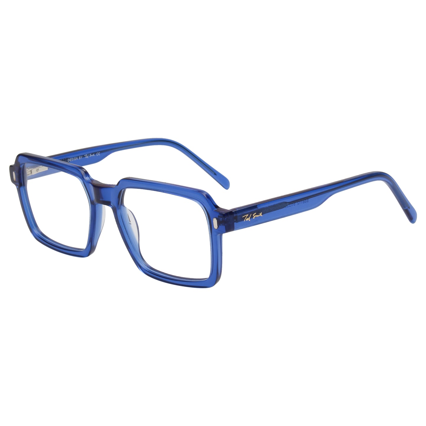ENRIQUE UNISEX SQUARE ACETATE CLIPON SUNGLASSES WITH POLARIZED LENS BY TED SMITH (IN 4 COLORS)