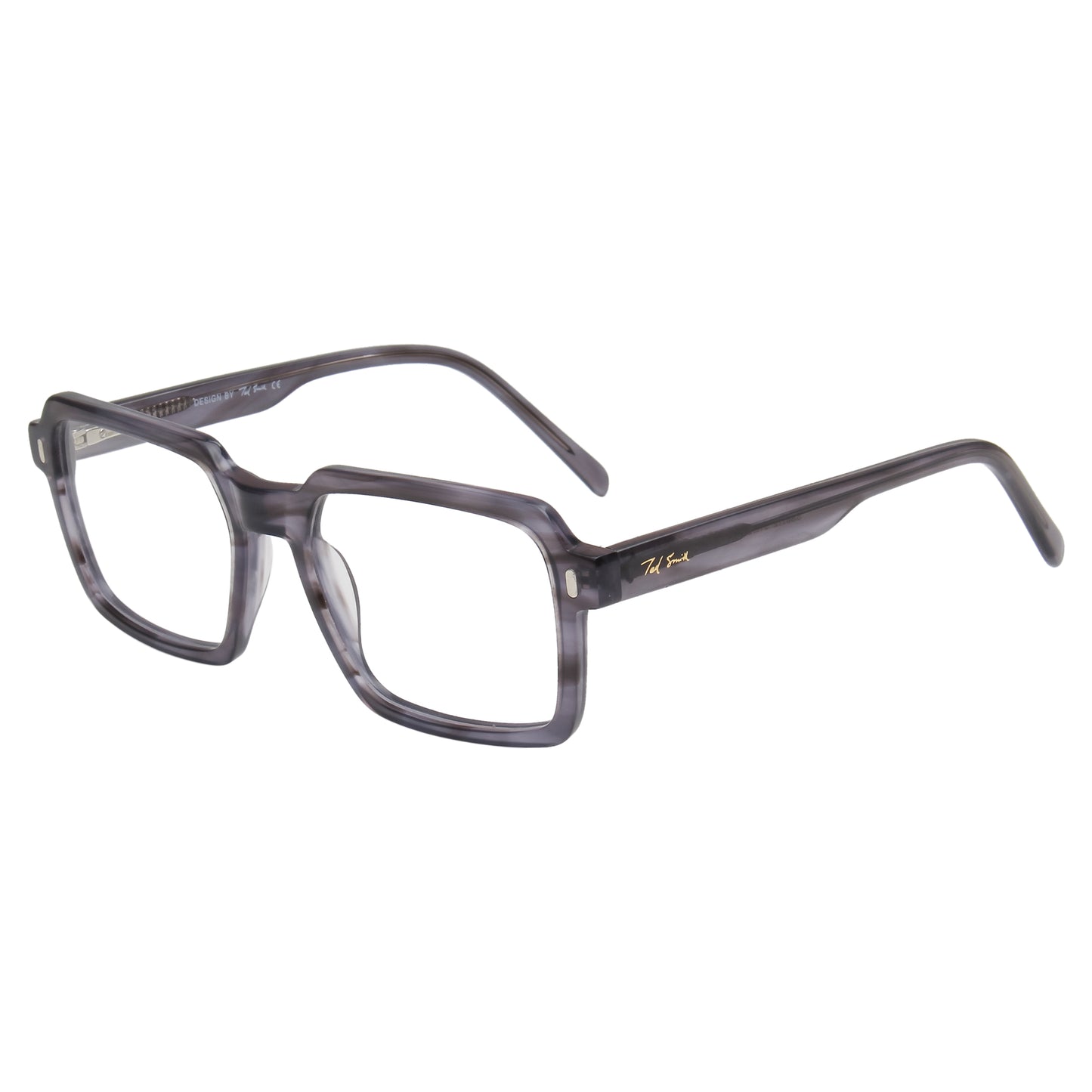 ENRIQUE UNISEX SQUARE ACETATE CLIPON SUNGLASSES WITH POLARIZED LENS BY TED SMITH (IN 4 COLORS)