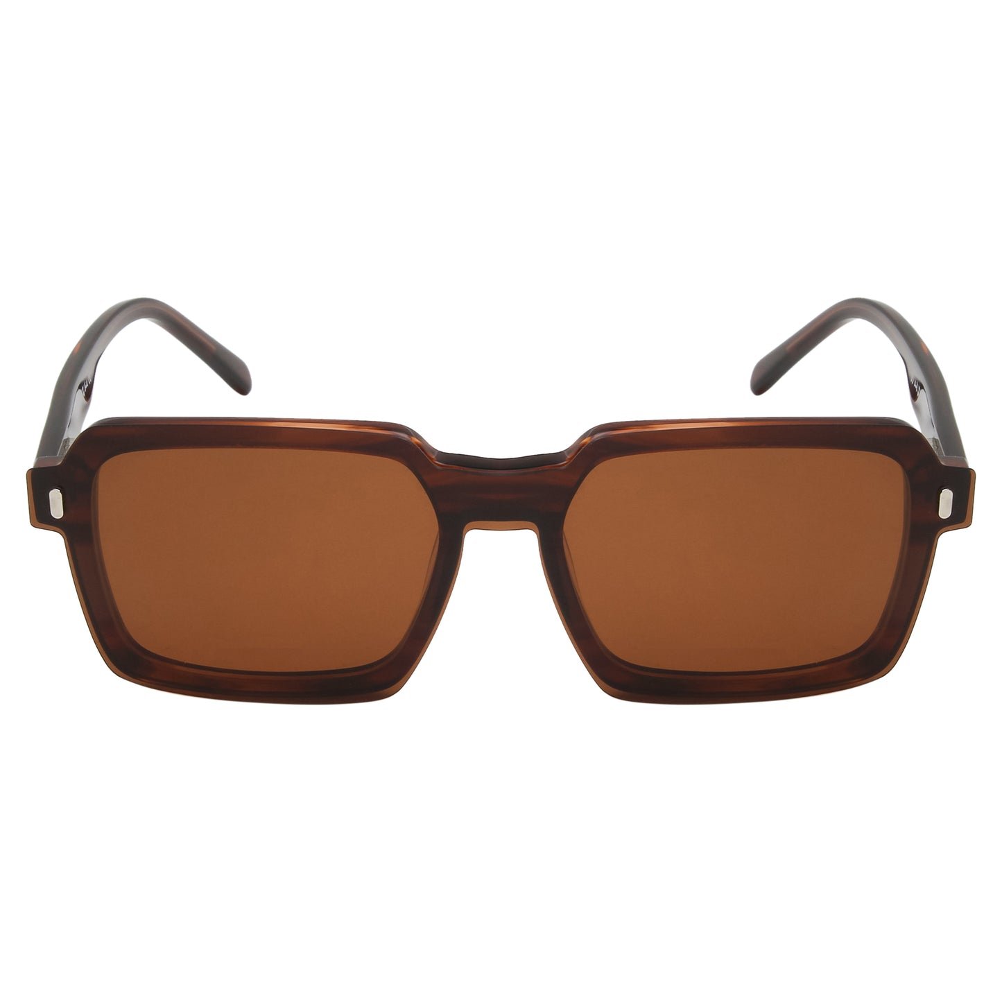 ENRIQUE UNISEX SQUARE ACETATE CLIPON SUNGLASSES WITH POLARIZED LENS BY TED SMITH (IN 4 COLORS)