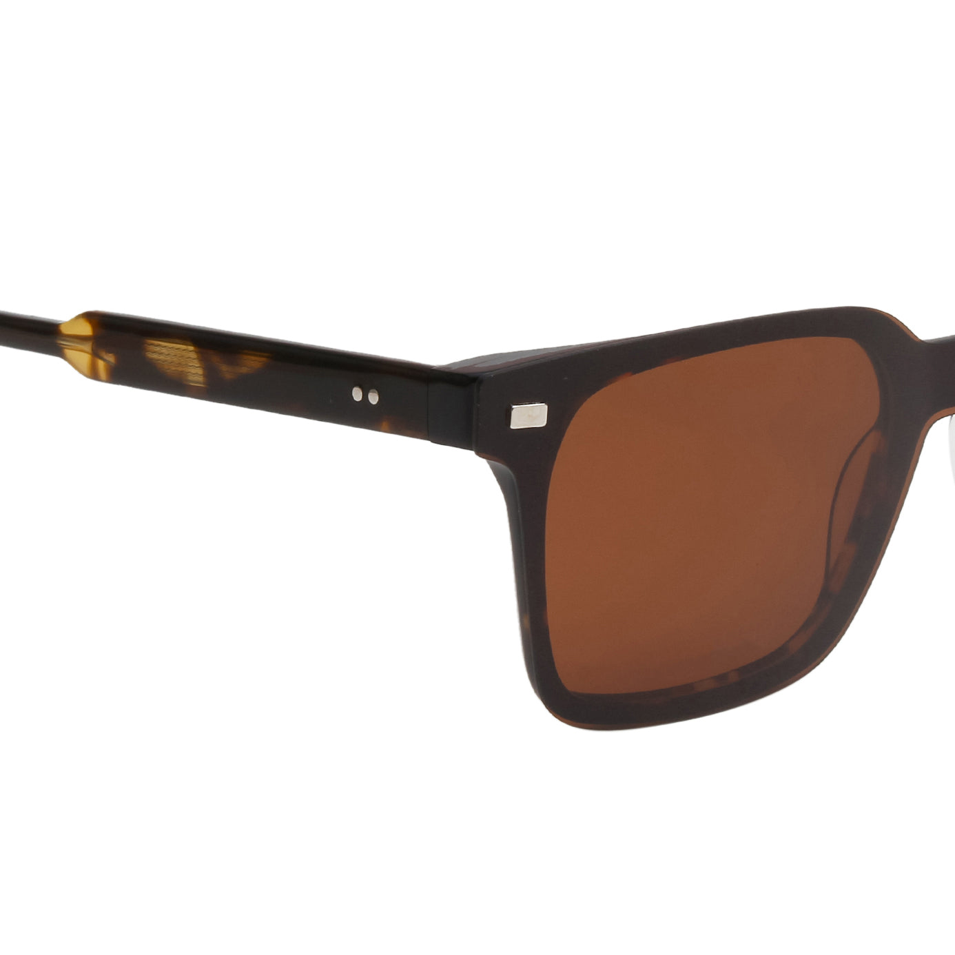 CHARLIE UNISEX SQUARE ACETATE CLIPON SUNGLASSES WITH POLARIZED LENS BY TED SMITH (IN 3 COLORS)