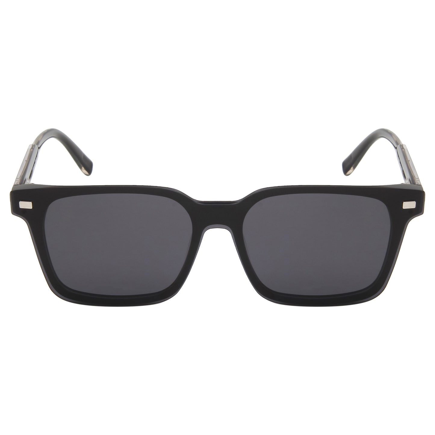 CHARLIE UNISEX SQUARE ACETATE CLIPON SUNGLASSES WITH POLARIZED LENS BY TED SMITH (IN 3 COLORS)