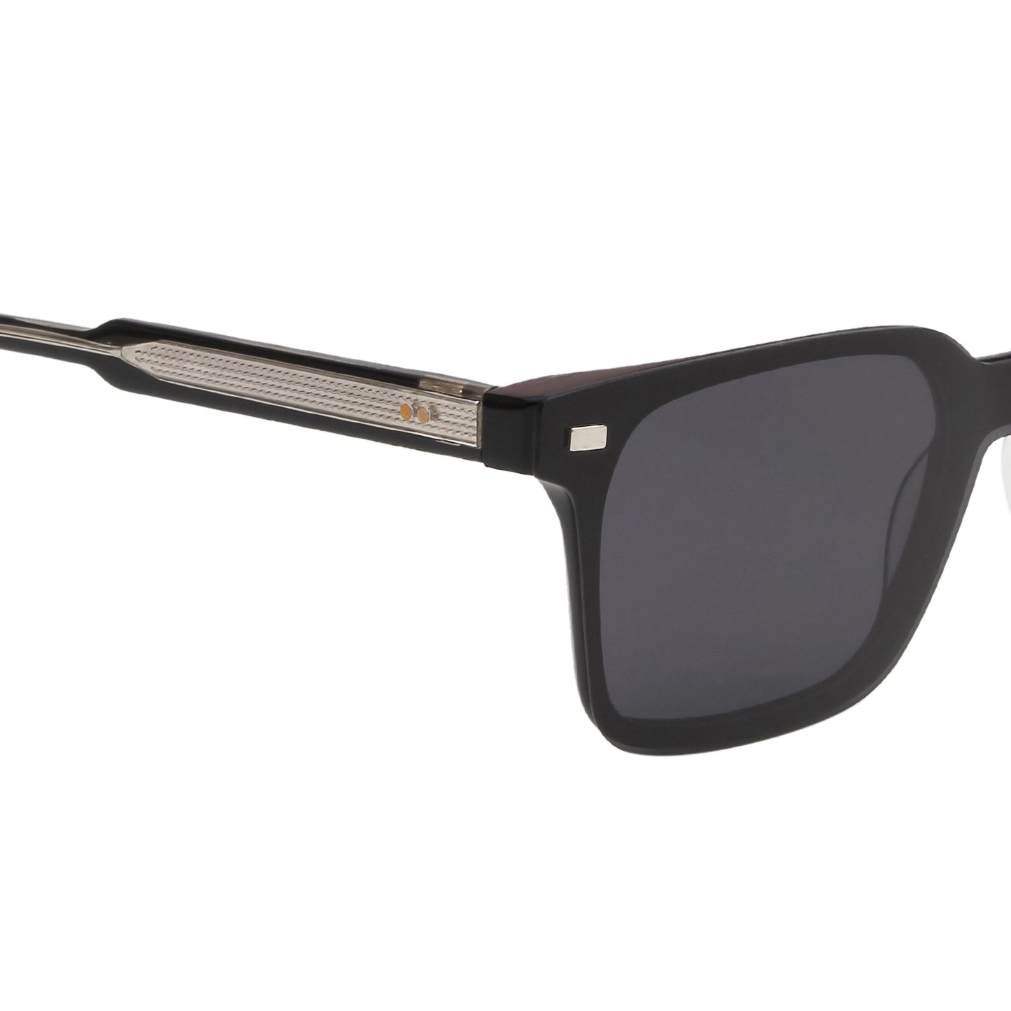 CHARLIE UNISEX SQUARE ACETATE CLIPON SUNGLASSES WITH POLARIZED LENS BY TED SMITH (IN 3 COLORS)
