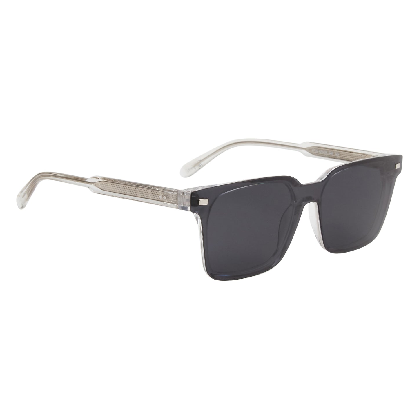 CHARLIE UNISEX SQUARE ACETATE CLIPON SUNGLASSES WITH POLARIZED LENS BY TED SMITH (IN 3 COLORS)
