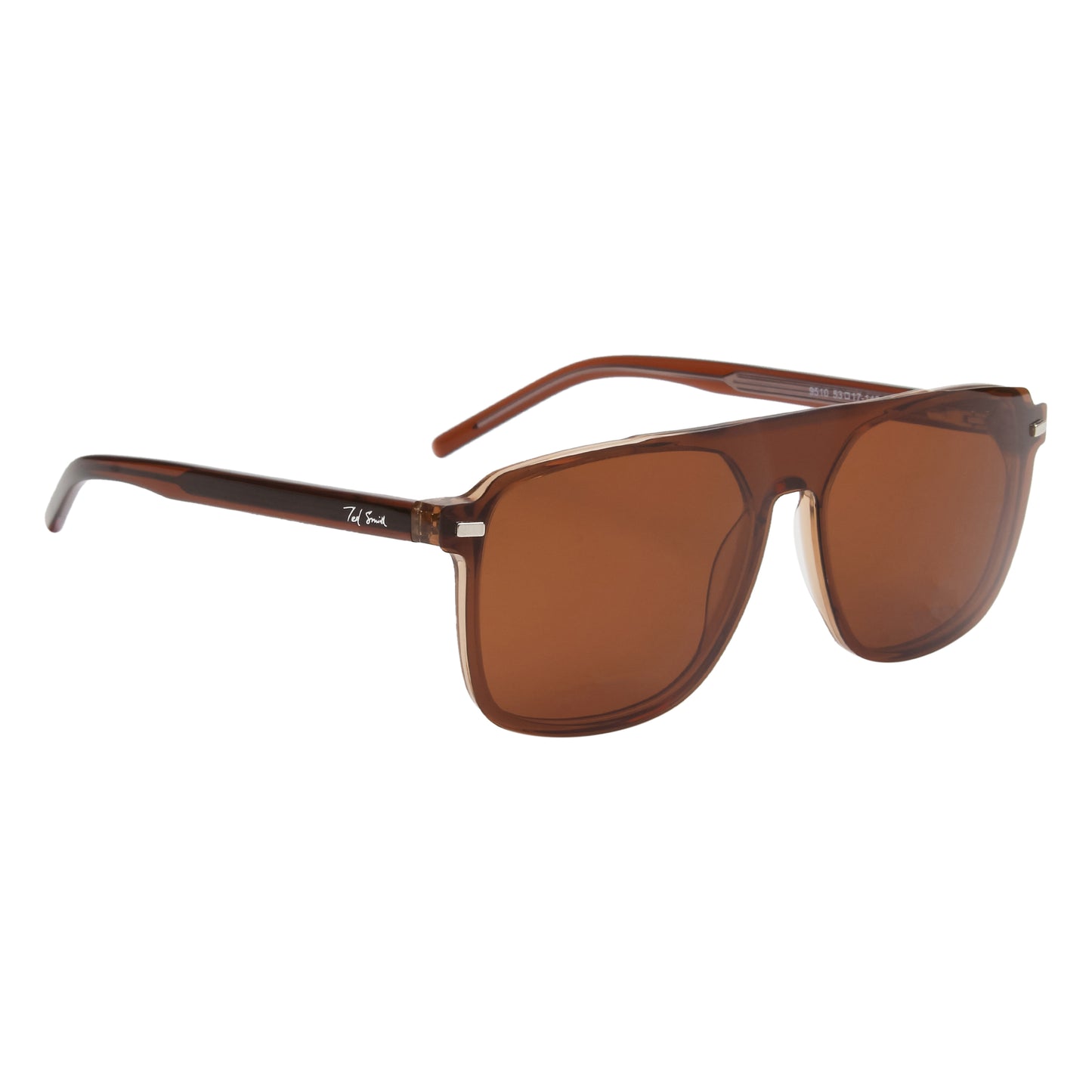 DALES UNISEX AVIATOR ACETATE CLIPON SUNGLASSES WITH POLARIZED LENS BY TED SMITH (IN 4 COLORS)