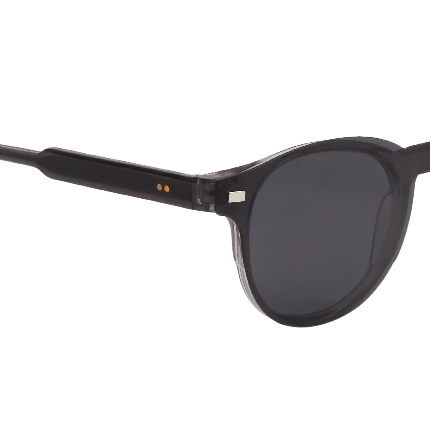 CHAVIS UNISEX ROUND ACETATE CLIPON SUNGLASSES WITH POLARIZED LENS BY TED SMITH (IN 4 COLORS)