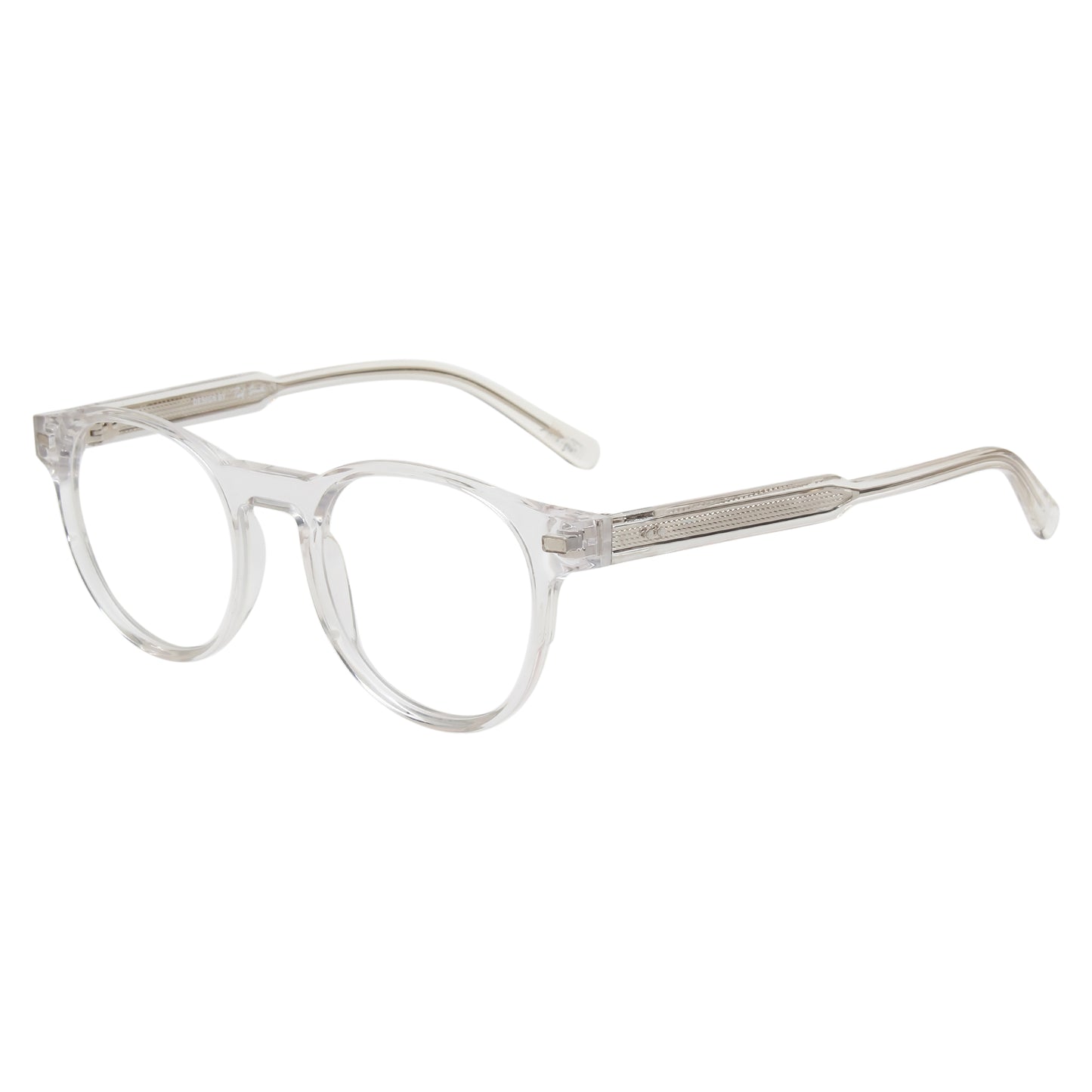 CHAVIS UNISEX ROUND ACETATE CLIPON SUNGLASSES WITH POLARIZED LENS BY TED SMITH (IN 4 COLORS)