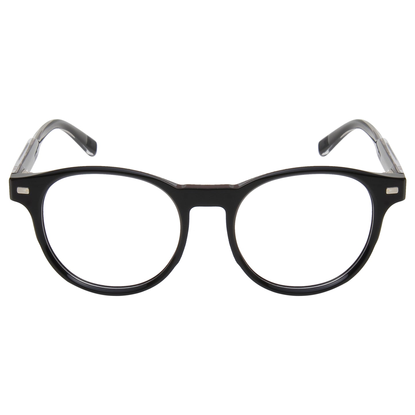 CHAVIS UNISEX ROUND ACETATE CLIPON SUNGLASSES WITH POLARIZED LENS BY TED SMITH (IN 4 COLORS)