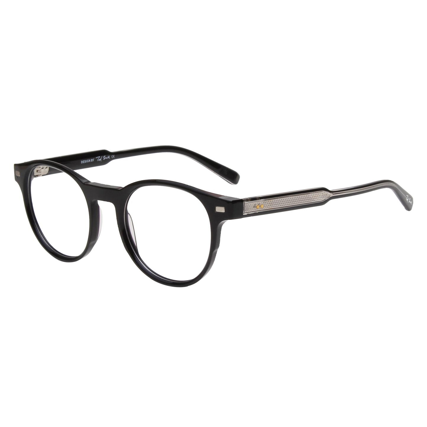 CHAVIS UNISEX ROUND ACETATE CLIPON SUNGLASSES WITH POLARIZED LENS BY TED SMITH (IN 4 COLORS)