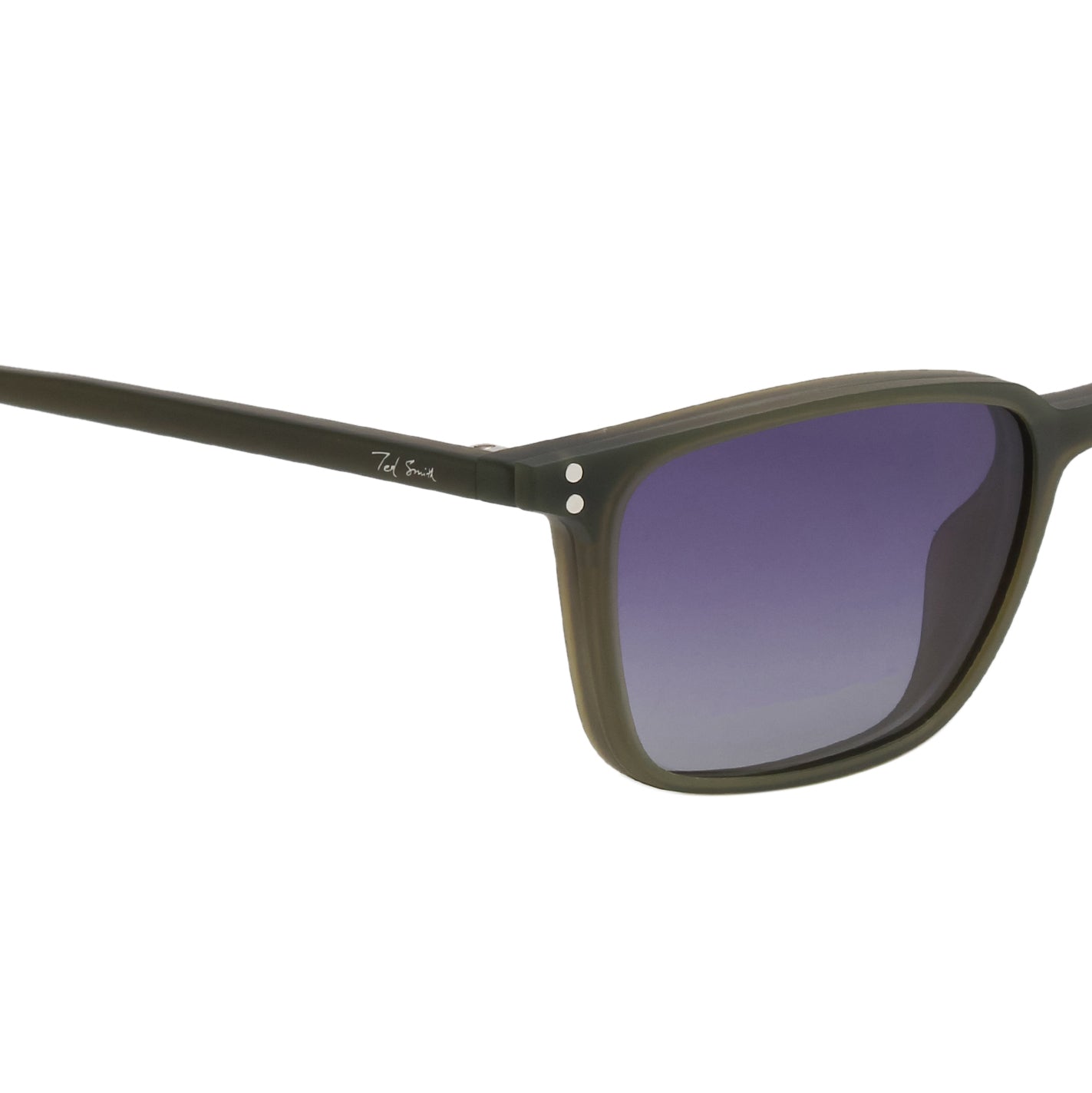 JARVIS UNISEX RECTANGULAR TR90 CLIPON SUNGLASSES WITH POLARIZED LENS BY TED SMITH (IN 3 COLORS)