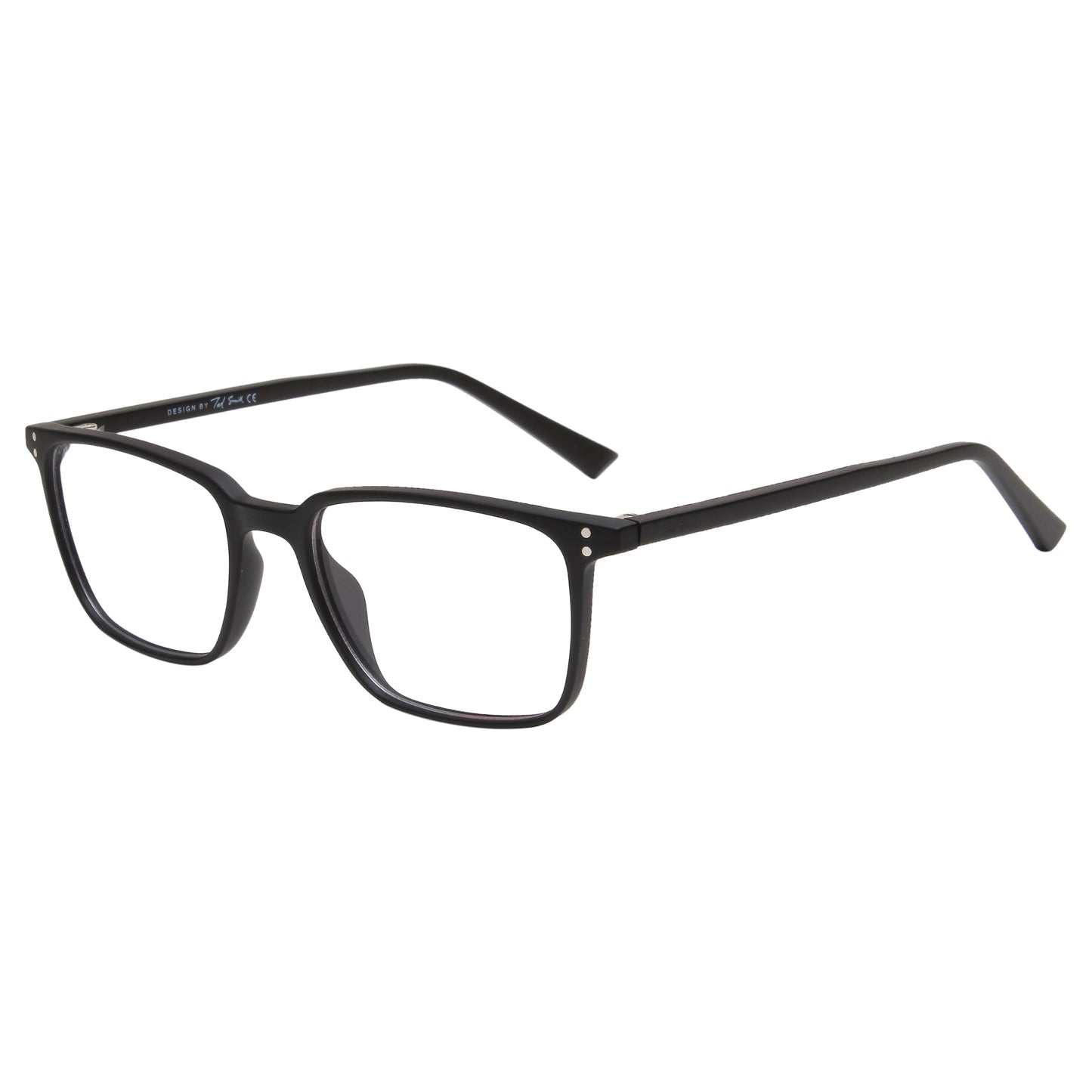JARVIS UNISEX RECTANGULAR TR90 CLIPON SUNGLASSES WITH POLARIZED LENS BY TED SMITH (IN 3 COLORS)
