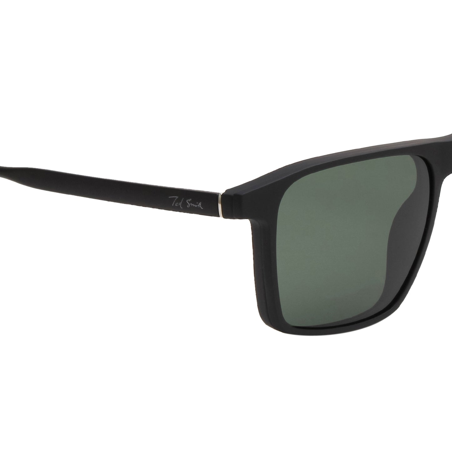 MELVIN UNISEX SQUARE TR90 CLIPON SUNGLASSES WITH POLARIZED LENS BY TED SMITH (IN 3 COLORS)