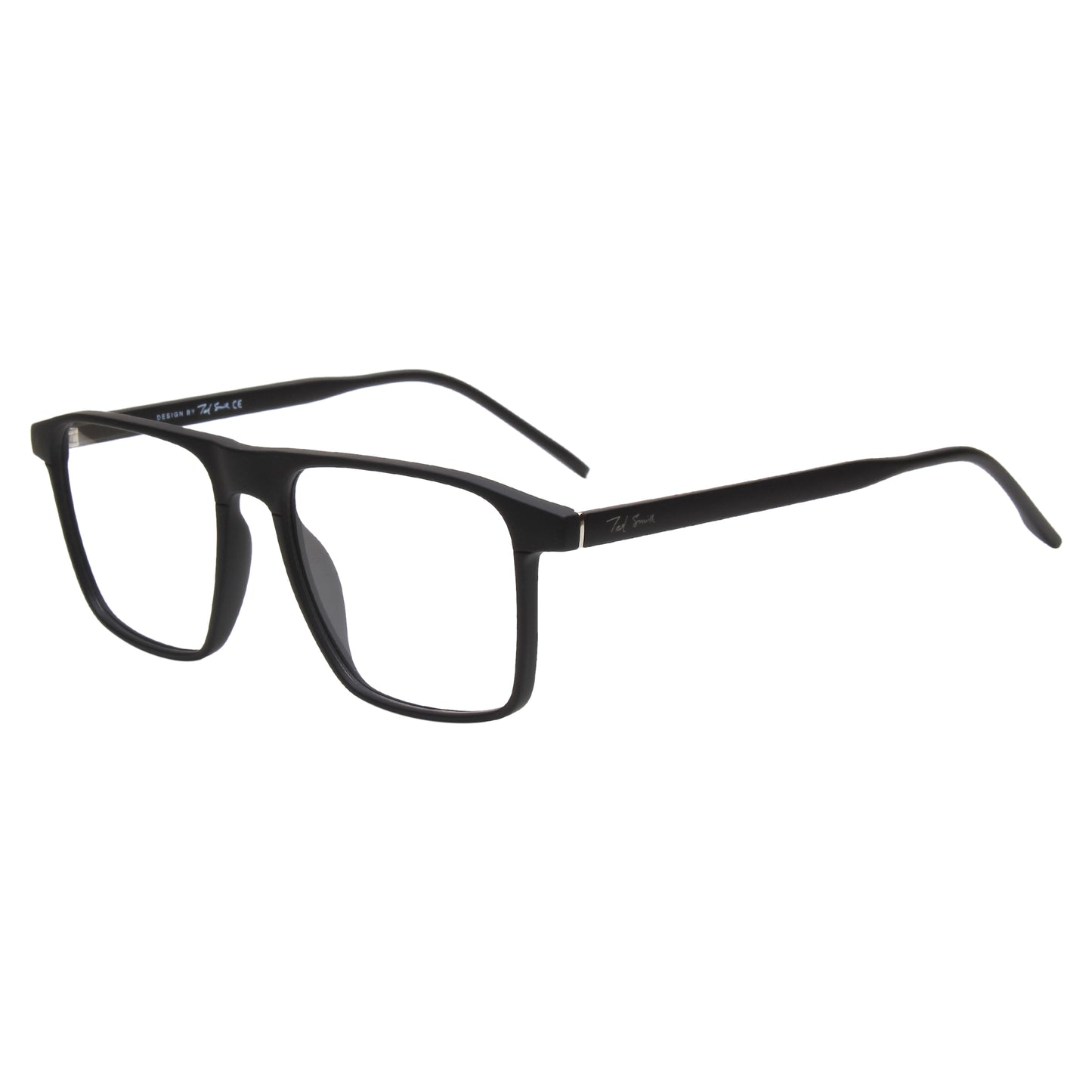 MELVIN UNISEX SQUARE TR90 CLIPON SUNGLASSES WITH POLARIZED LENS BY TED SMITH (IN 3 COLORS)
