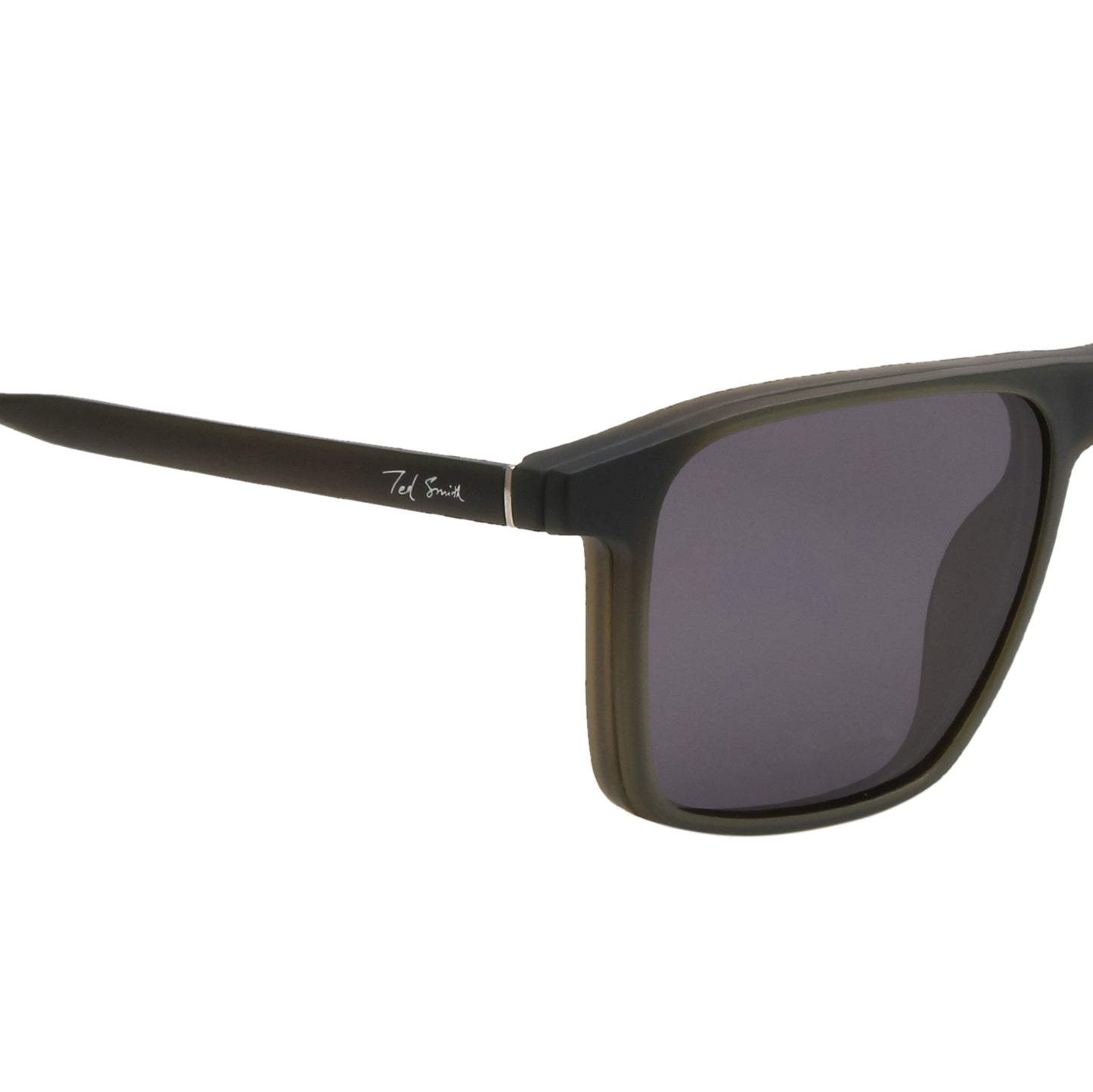 MELVIN UNISEX SQUARE TR90 CLIPON SUNGLASSES WITH POLARIZED LENS BY TED SMITH (IN 3 COLORS)