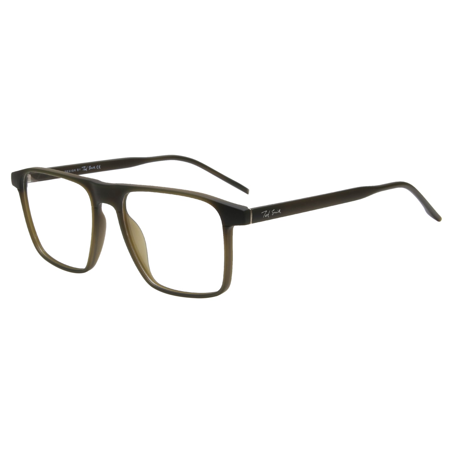 MELVIN UNISEX SQUARE TR90 CLIPON SUNGLASSES WITH POLARIZED LENS BY TED SMITH (IN 3 COLORS)